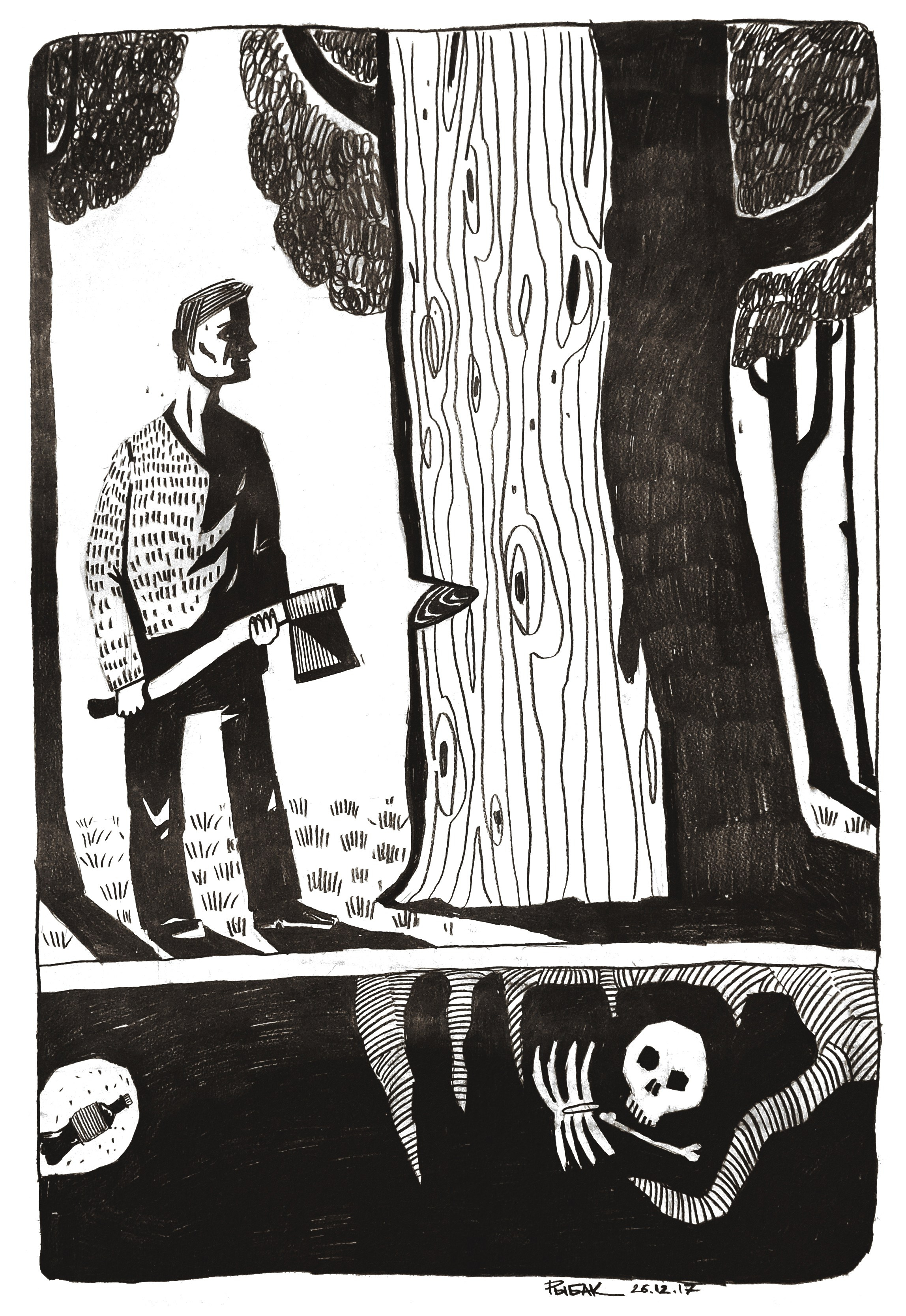 Графика 2017. Художник Рыбак Николай