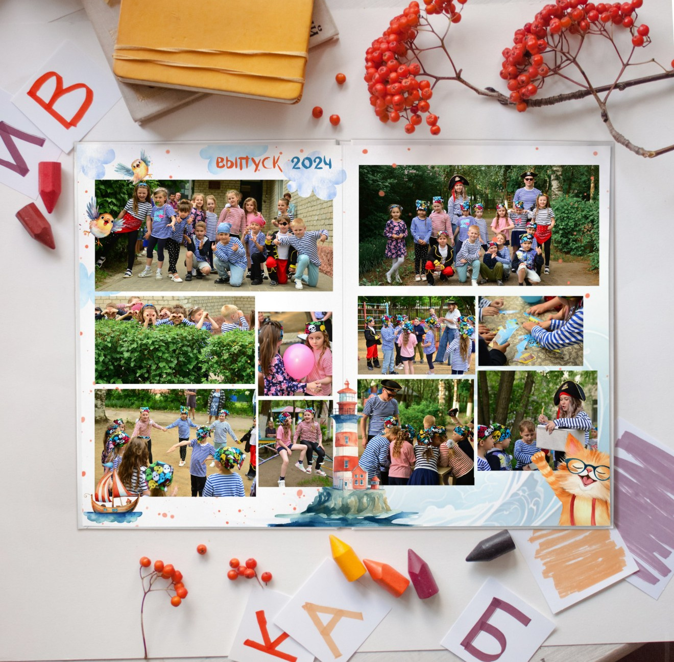 Выпускные альбомы детский сад. Фотограф в Новомичуринске Наталья Малиновская