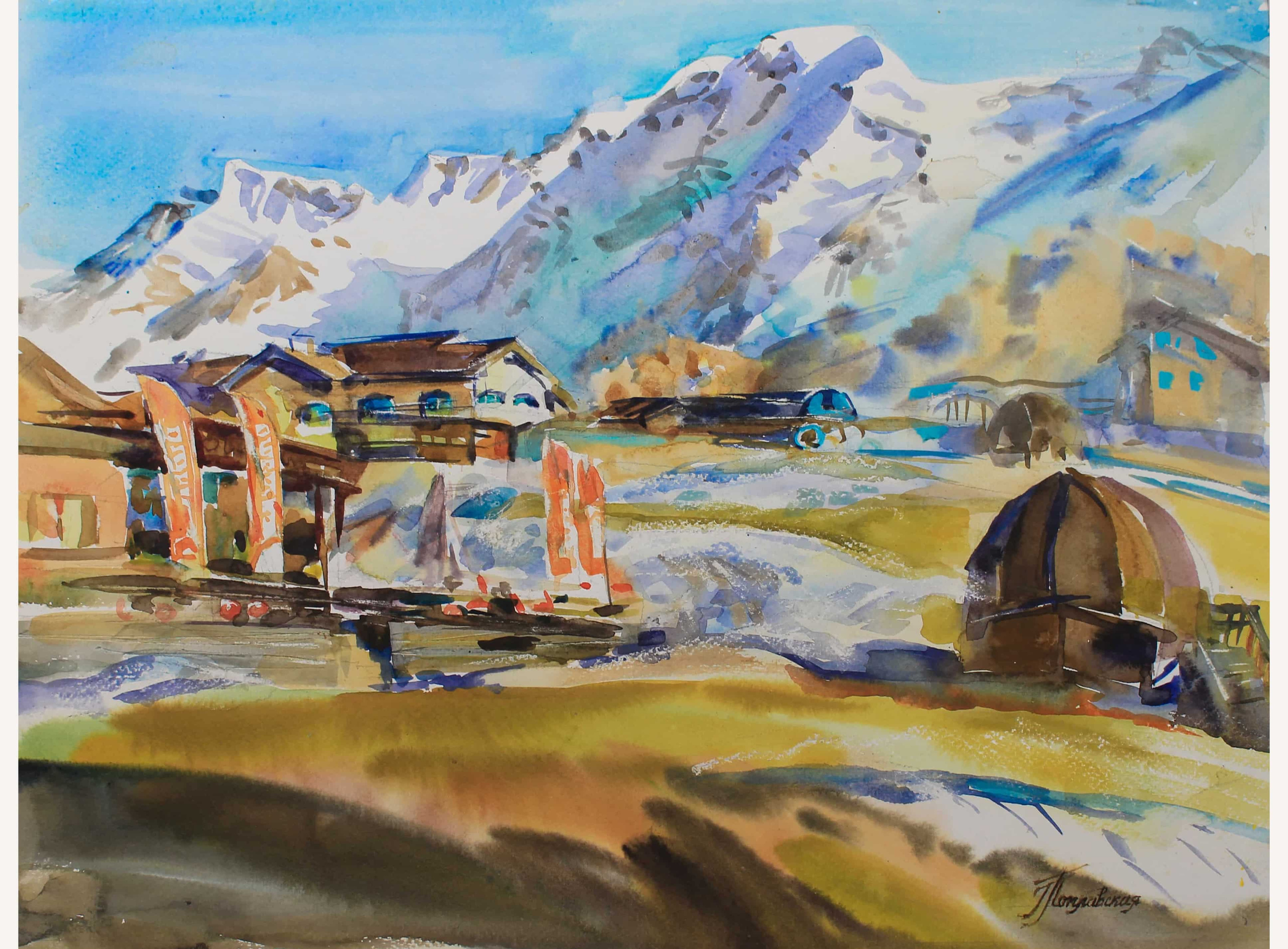 Пейзажи художника Галины Поплавской. Свет акварели Галины Поплавской