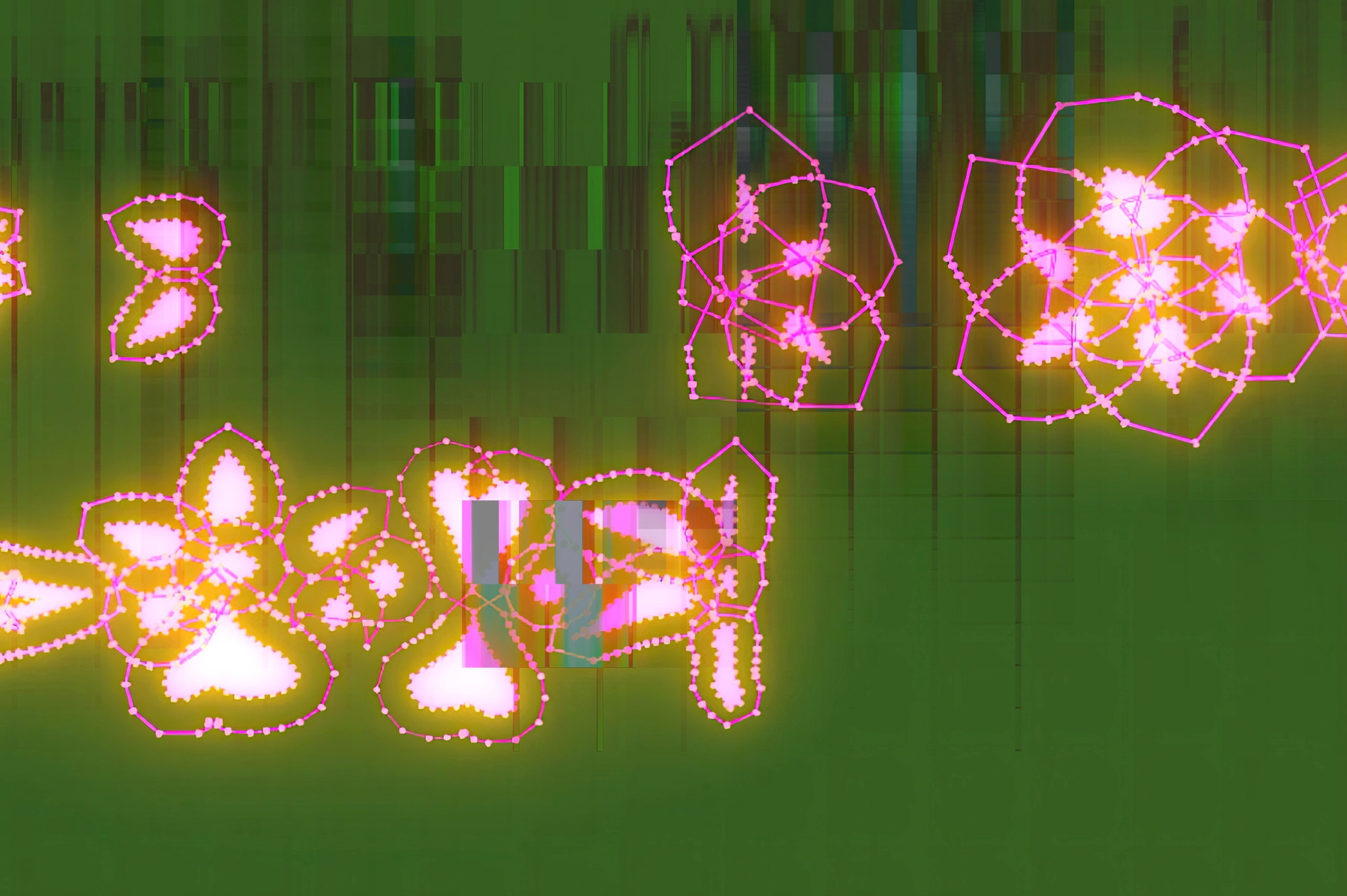 Серия арт композиций, метафора на традиционный башкирский рушник, вышивка орнаментов и узоров. MEMORY in NATURE | digital art gallery