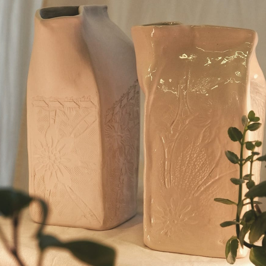 Декор. Пакет молока  «Кружево». Декор для дома