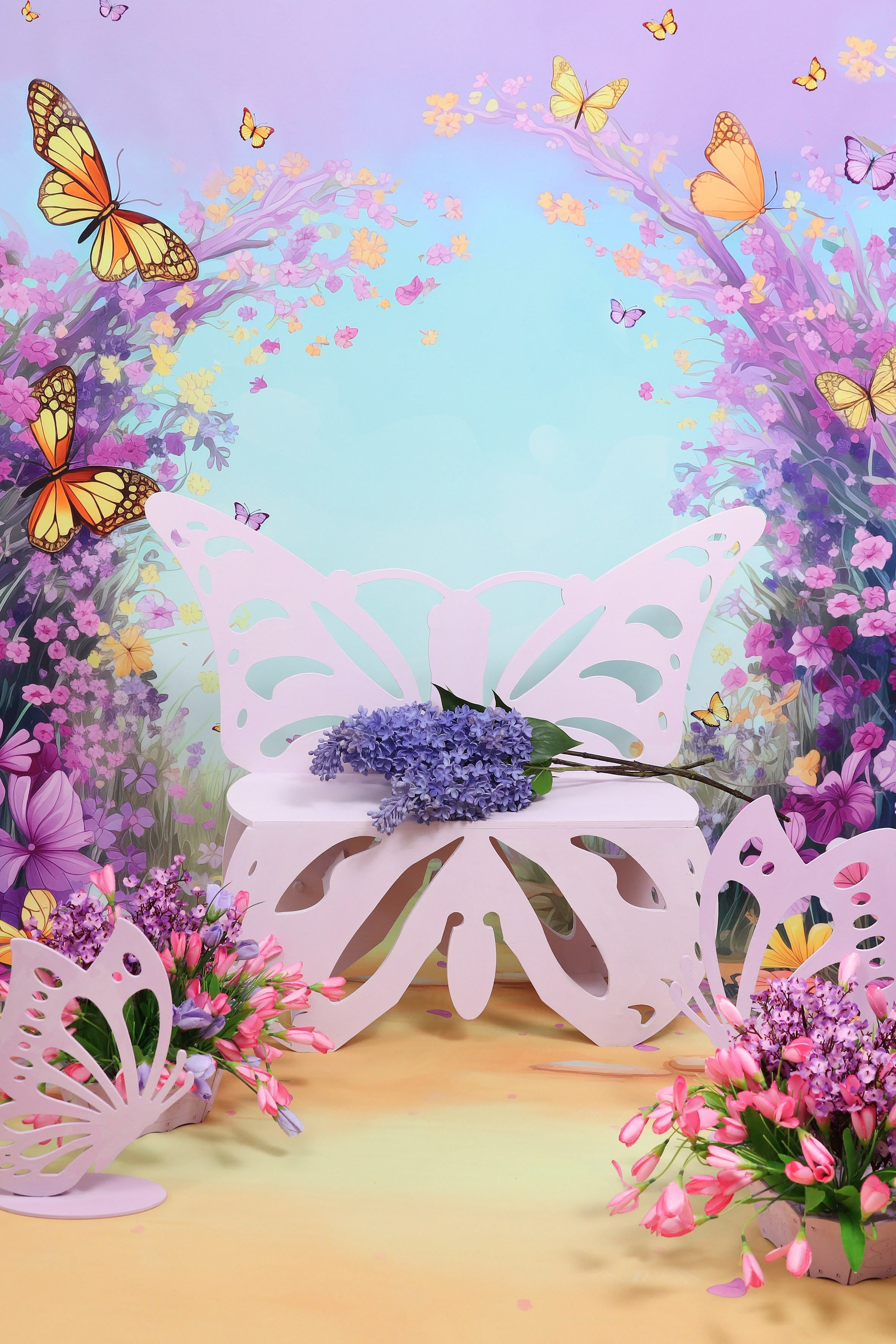 8 марта «Бабочки». Детский фотограф в Алматы, виньетки, выпускной альбом Алматы