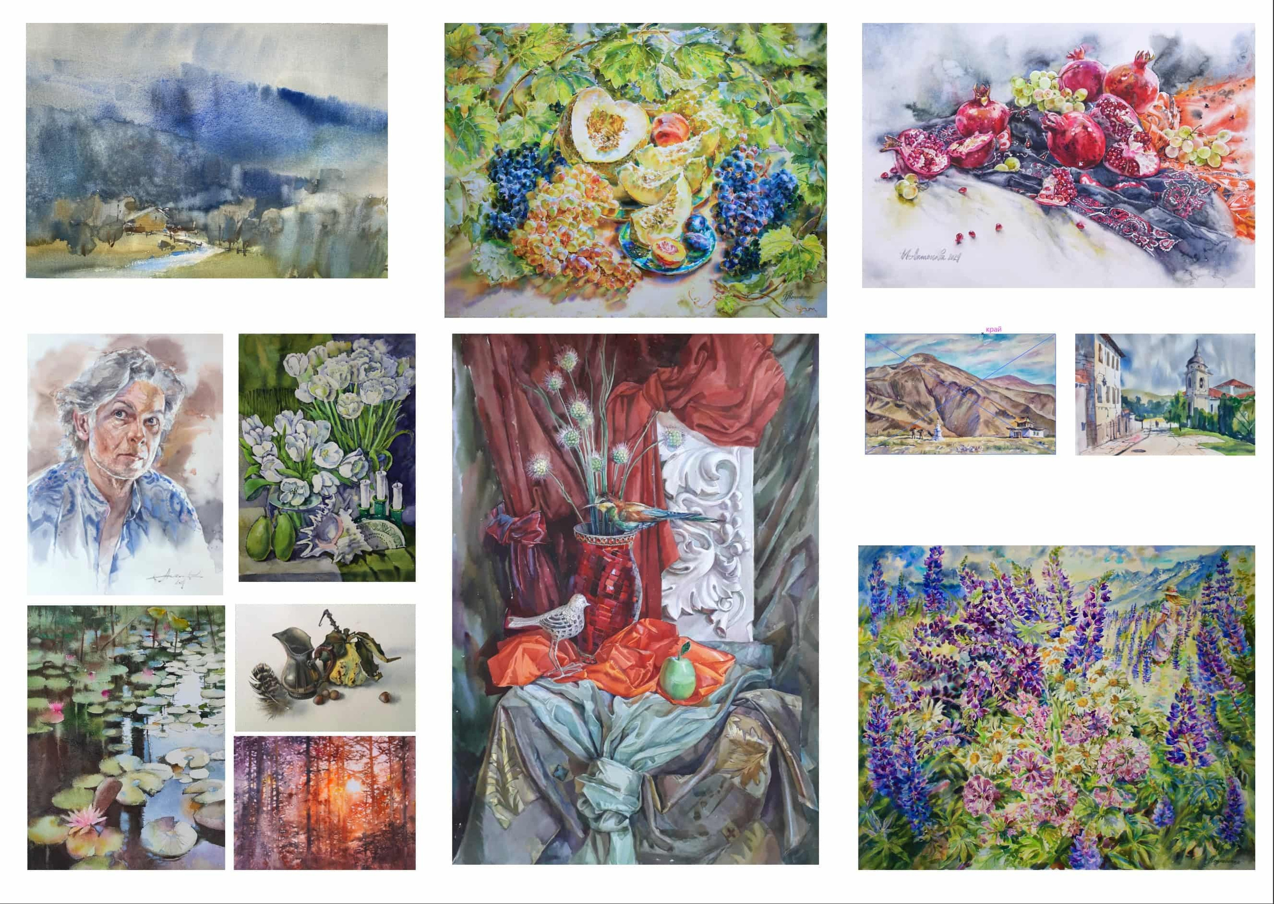 Выставка «Акварель2024». Свет акварели Галины Поплавской