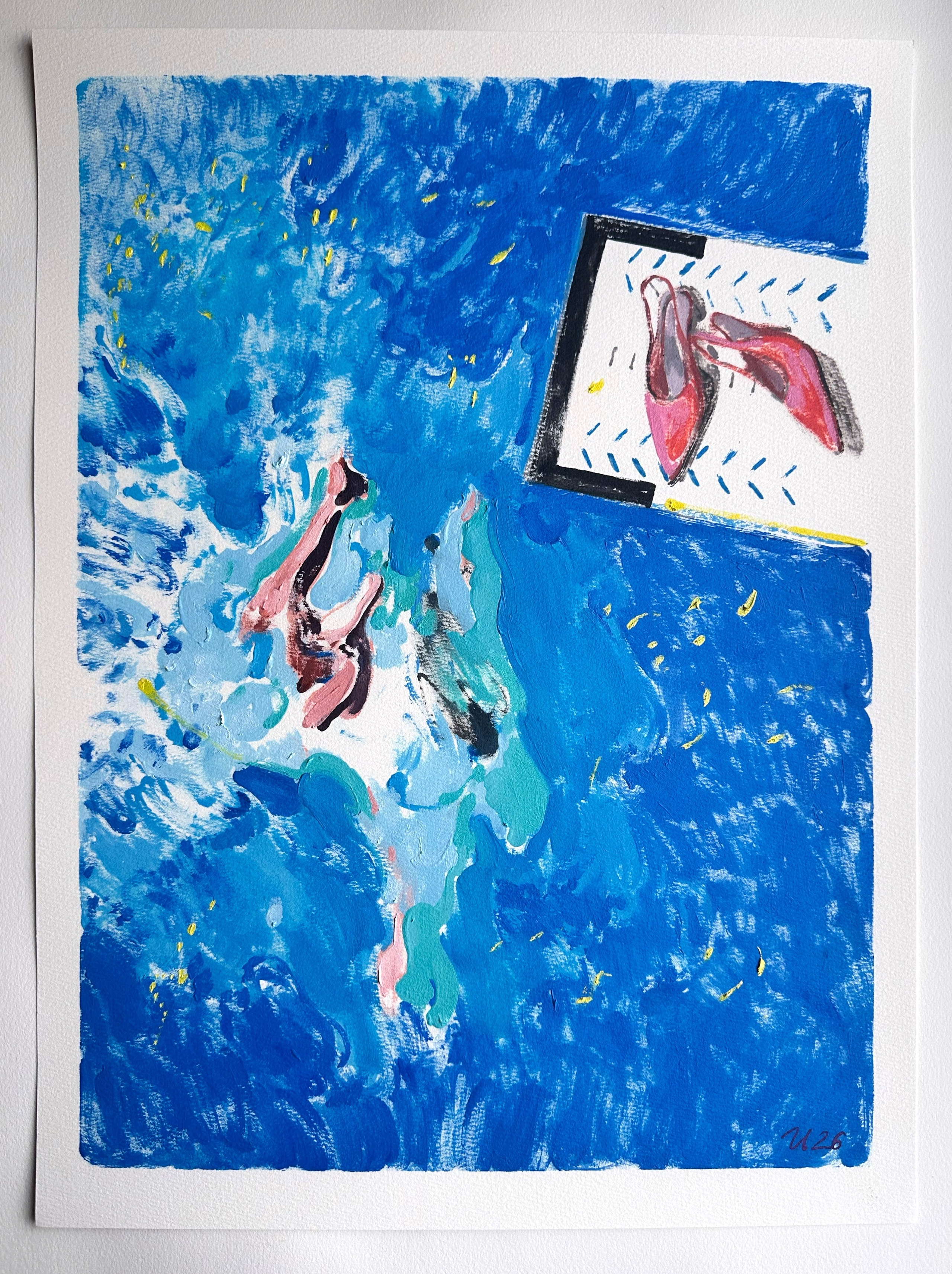 Доступные работы на бумаге (акрил/масло). Визуальный художник Илья Филатов