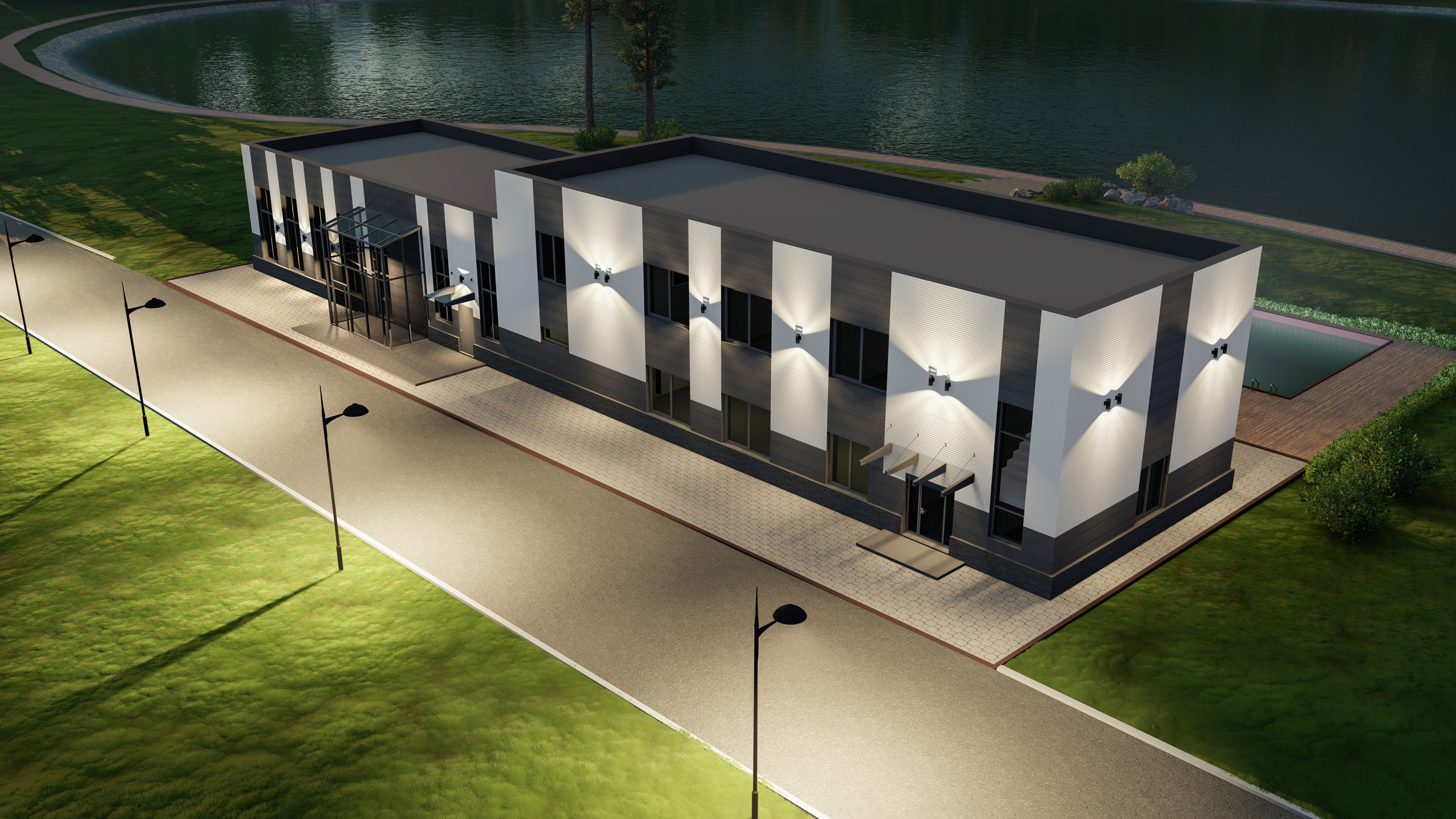 Фасад Ресторана Сахалин. Архитектурно-дизайнерское бюро ROOMS