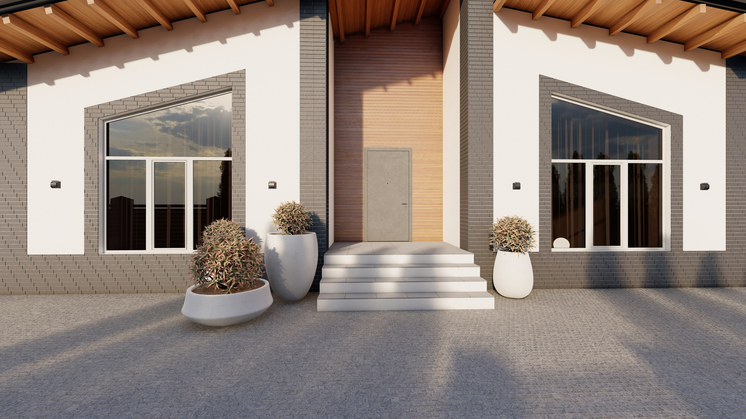 Ландшафтный дизайн участка в п. Винсады. Студия интерьерного и ландшафтного дизайна