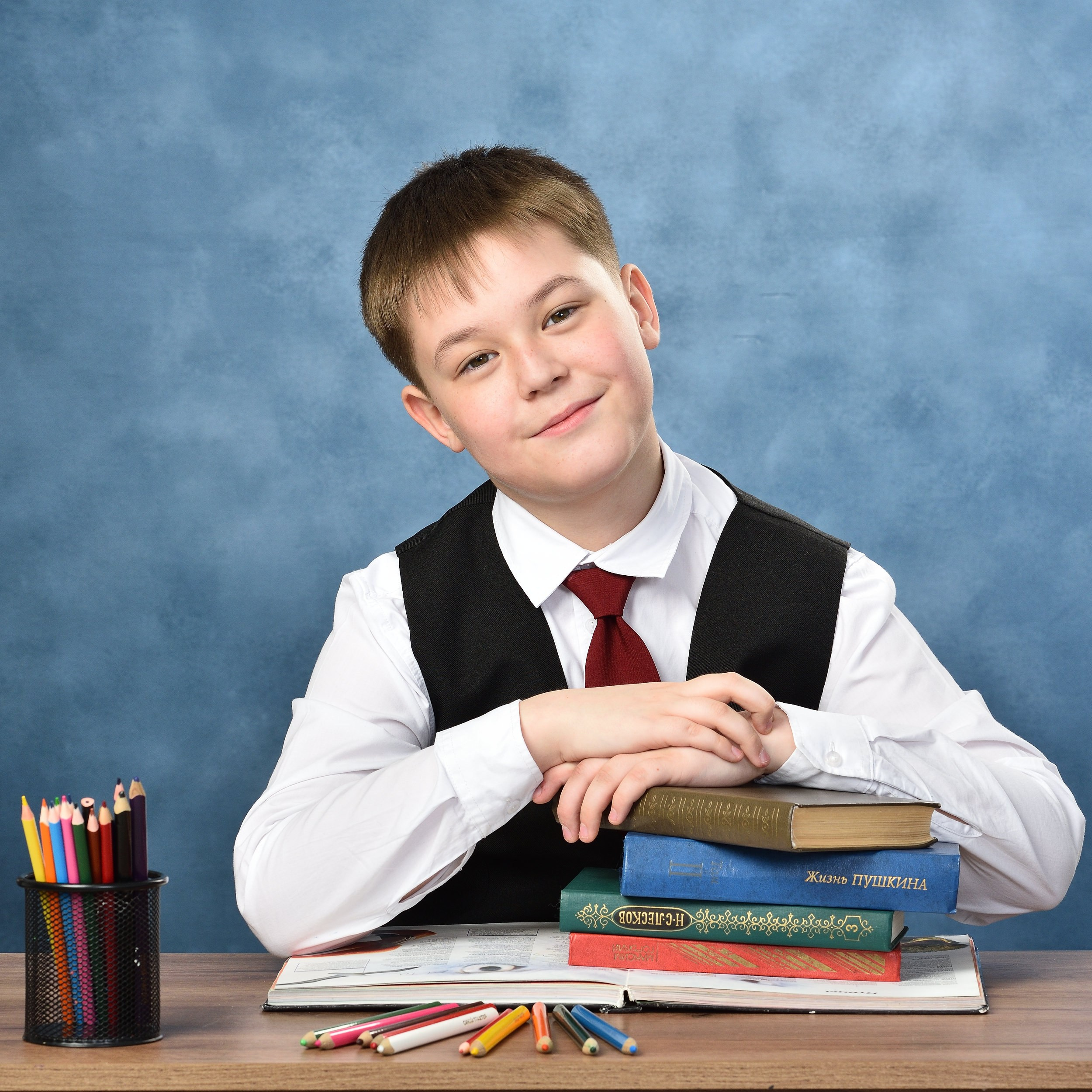 Портретная виньетка для 4, 9 и 11 классов