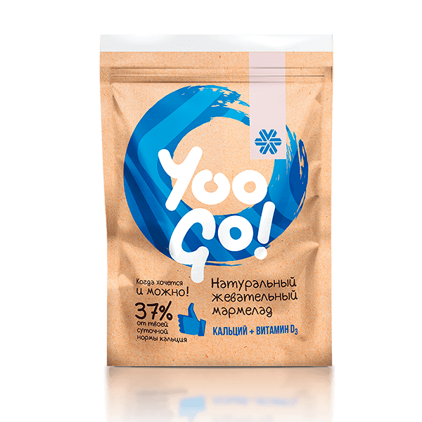 Натуральный жевательный мармелад с кальцием — Yoo Gо от Сибирское здоровье