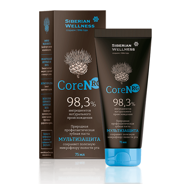 CoreNRG природная профилактическая зубная паста от Сибирское Здоровье