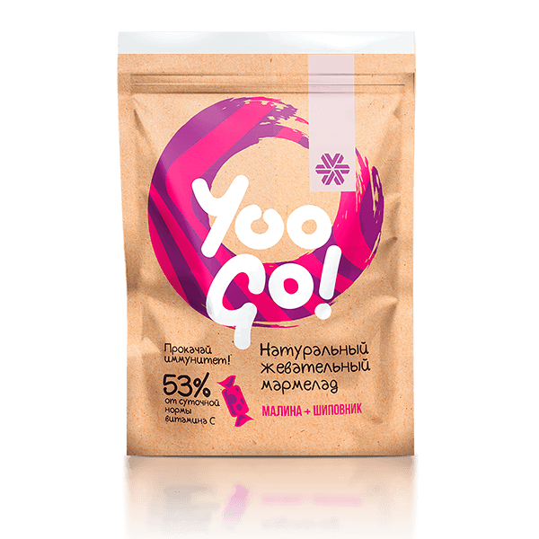 Жевательный мармелад с малиной и шиповником — Yoo Gо от Сибирское здоровье