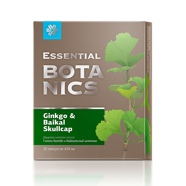 Гинкго билоба и байкальский шлемник — Essential Botanics от Сибирское здоровье