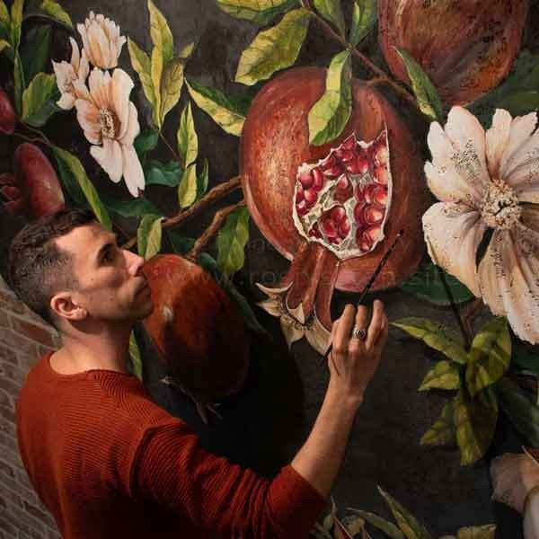 Роспись стен гранаты