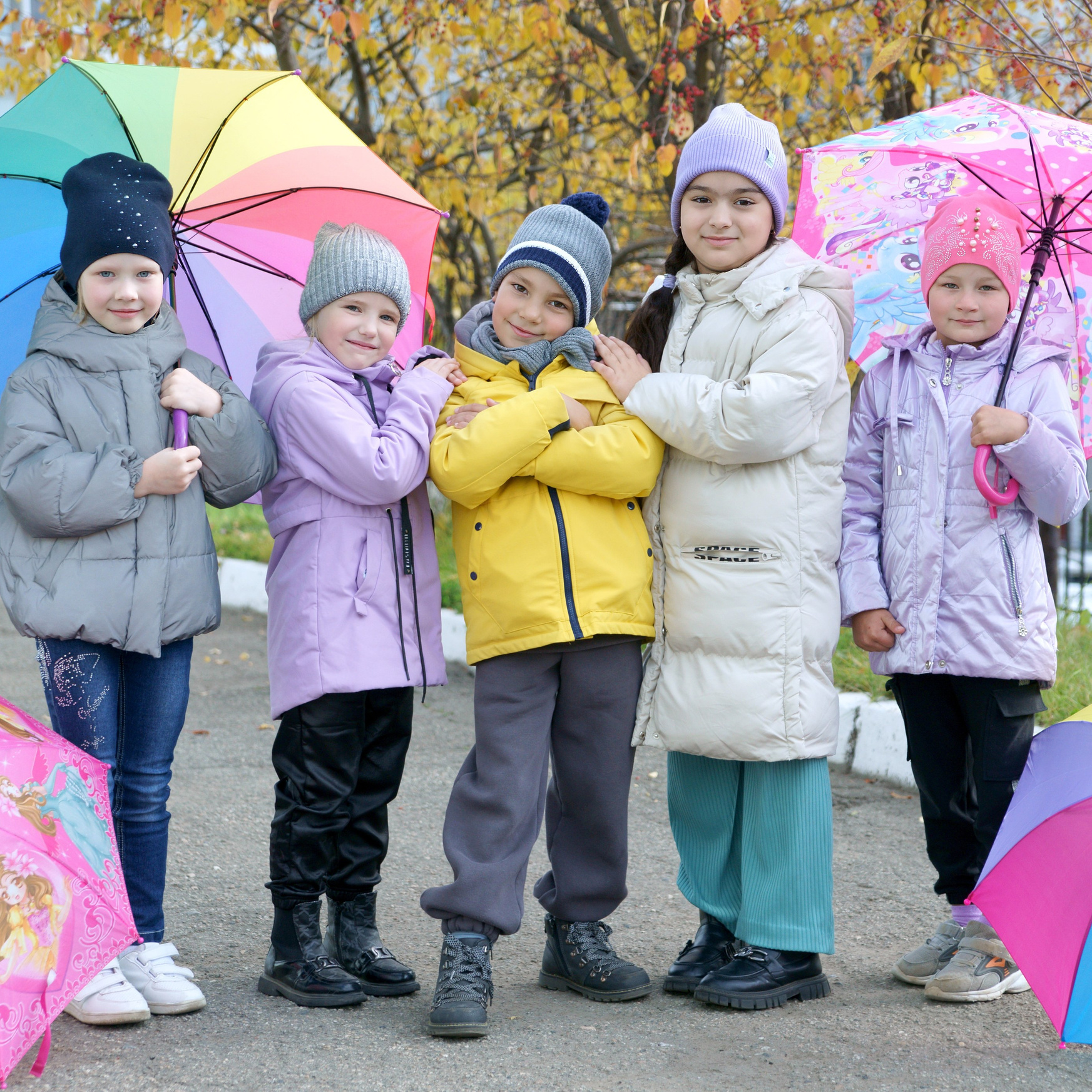 Осенняя фотосессия выпускников детского сада