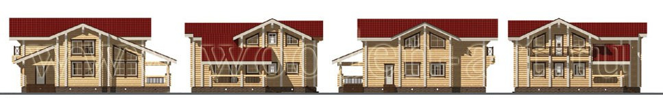 Сычево 273 кв. м. Проекты деревянных домов