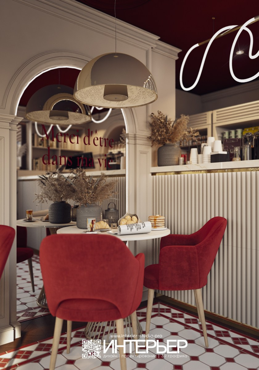 Дизайн-проект кофейни пер. Крепостной, г. Кисловодск. Дизайн интерьера, 3D визуализация и 3D моделирование. Создание проектов и чертежей. КМВ: Кисловодск, Пятигорск, Ессентуки и удаленно