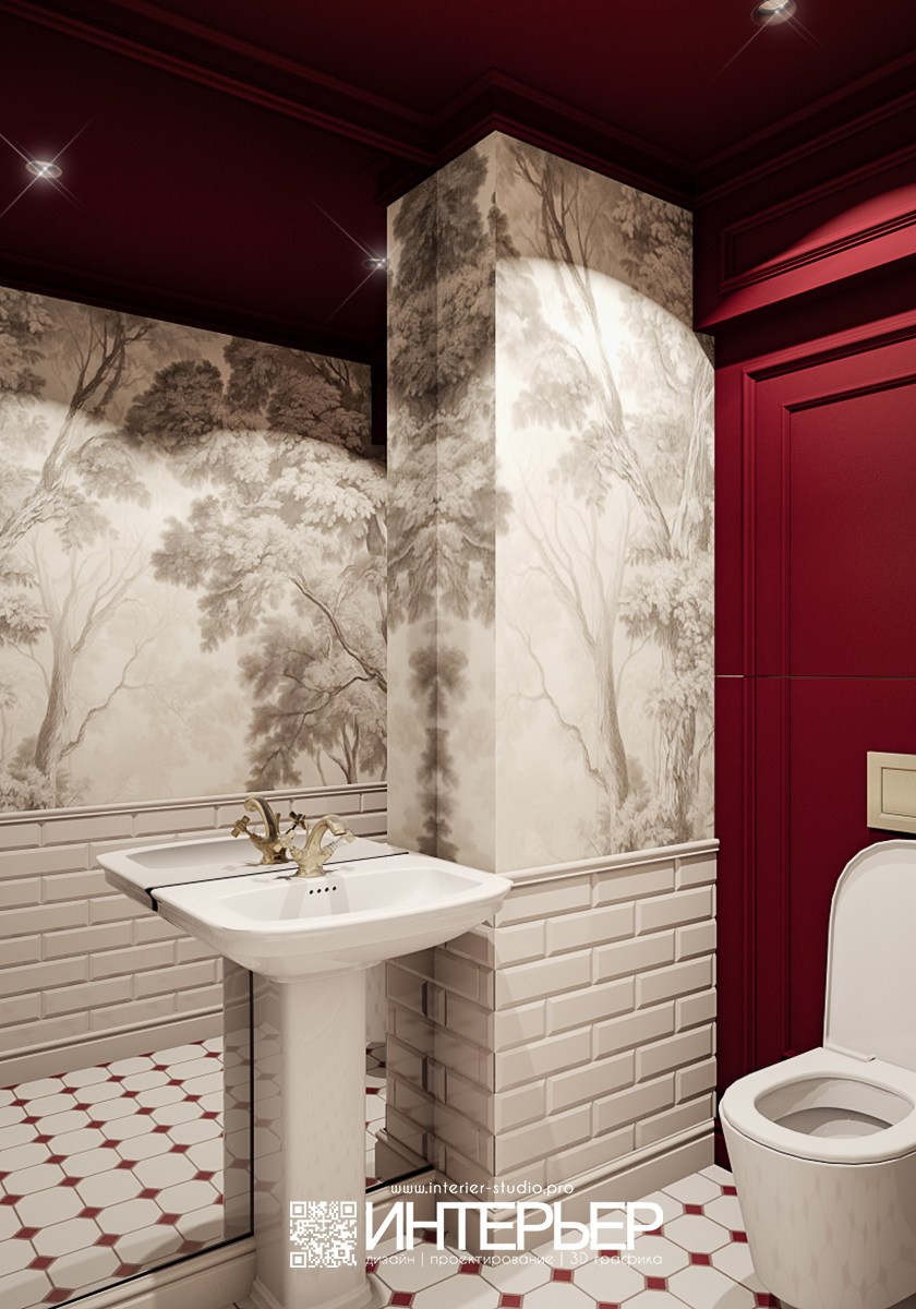 Санузел. Кофейня. Дизайн интерьера, 3D визуализация и 3D моделирование. Создание проектов и чертежей. КМВ: Кисловодск, Пятигорск, Ессентуки и удаленно