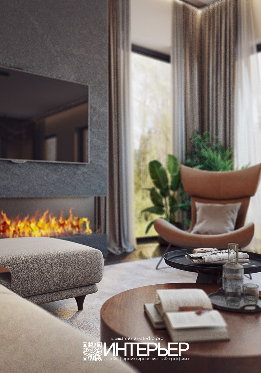 Дизайн-проект дома Тамирлана и Айшат. Корректировки по 3D визуализации гостиной-кухни-прихожей. Дизайн интерьера, 3D визуализация и 3D моделирование. Создание проектов и чертежей. КМВ: Кисловодск, Пятигорск, Ессентуки и удаленно