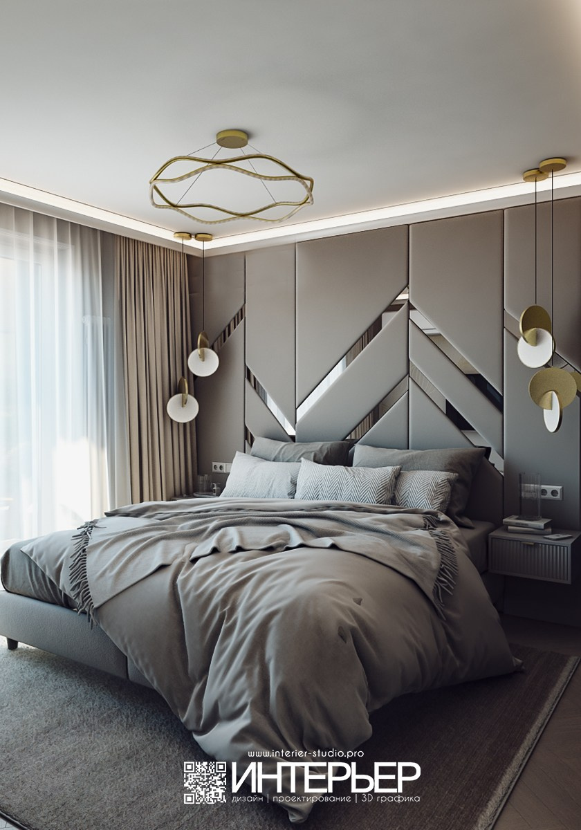 Квартира в г. Краснодар ЖК «Урал». Дизайн интерьера, 3D визуализация и 3D моделирование. Создание проектов и чертежей. КМВ: Кисловодск, Пятигорск, Ессентуки и удаленно