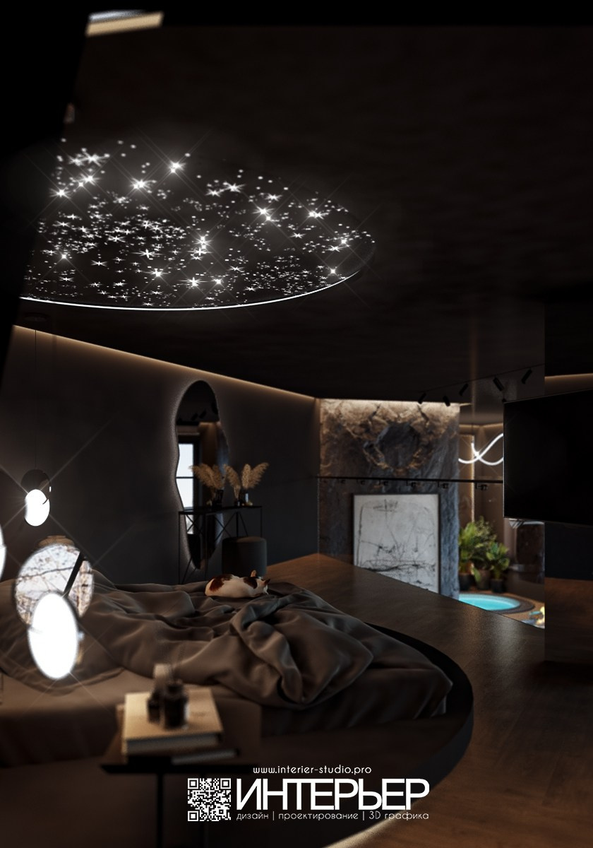 Дизайн-проект Гостевого дом со Спа, Хамамом, сауной и Джакузи в г. Кисловодске. Дизайн интерьера, 3D визуализация и 3D моделирование. Создание проектов и чертежей. КМВ: Кисловодск, Пятигорск, Ессентуки и удаленно