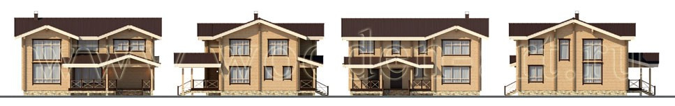 «Лесогорье» 321 кв. м. Проекты деревянных домов