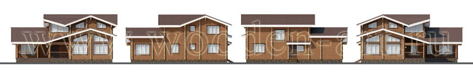 «Диана» 359 кв. м. Проекты деревянных домов