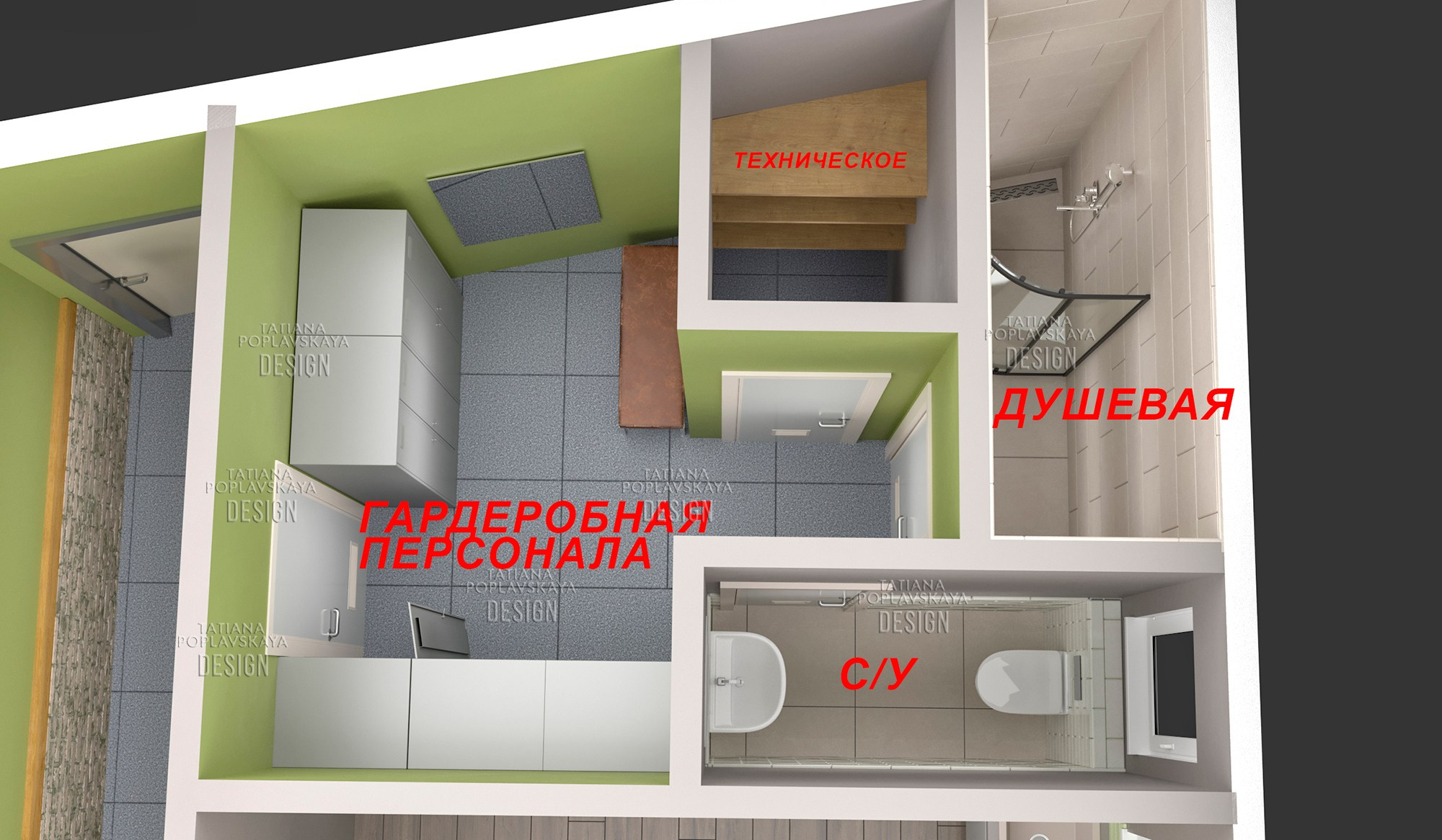 Дизайн-проект кондитерского цеха в Сочи. Интерьерный дизайнер в Сочи Поплавская Татьяна. Проектирование интерьеров и организация процесса ремонта
