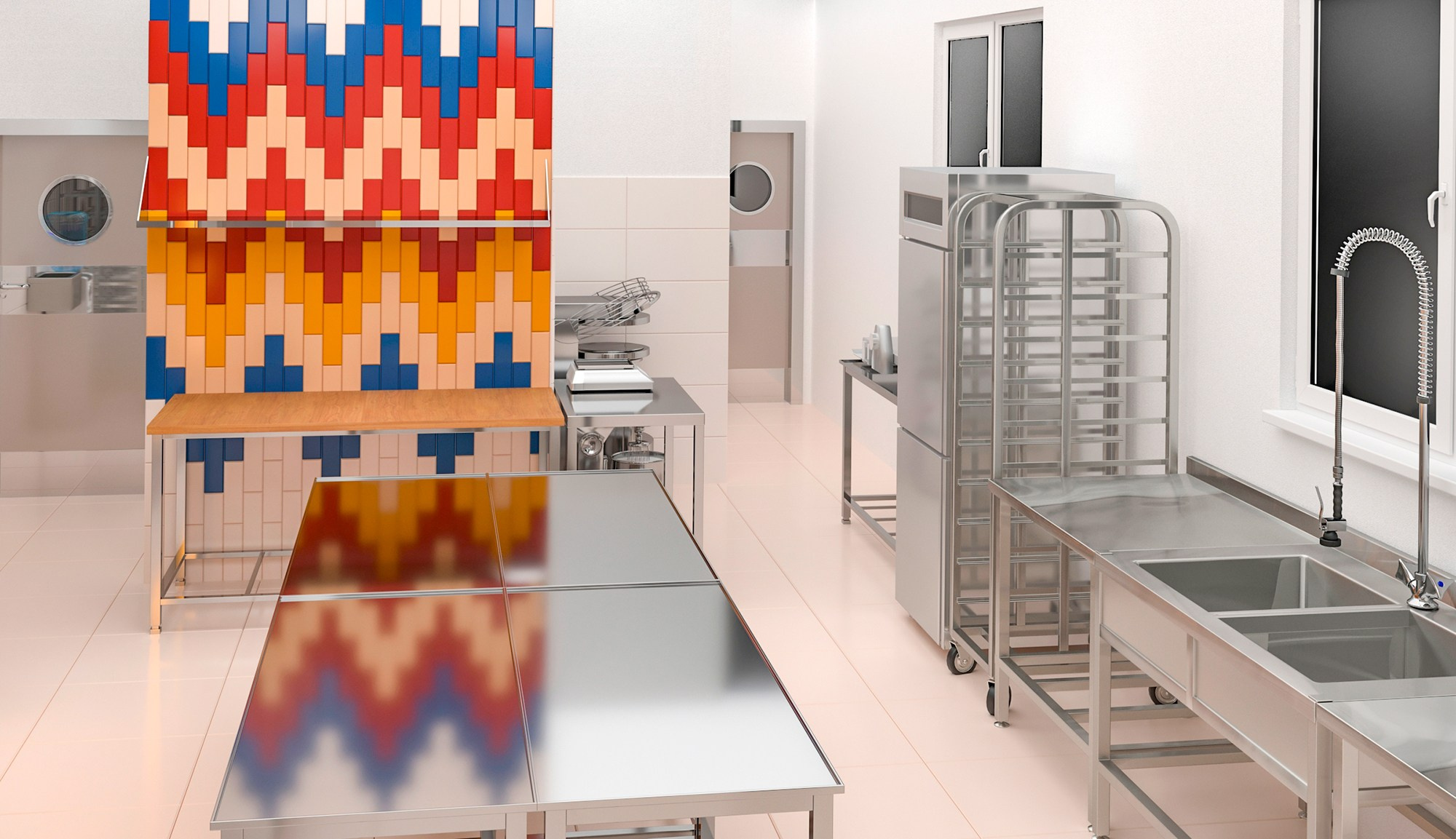 Дизайн-проект кондитерского цеха в Сочи. Интерьерный дизайнер в Сочи Поплавская Татьяна. Проектирование интерьеров и организация процесса ремонта