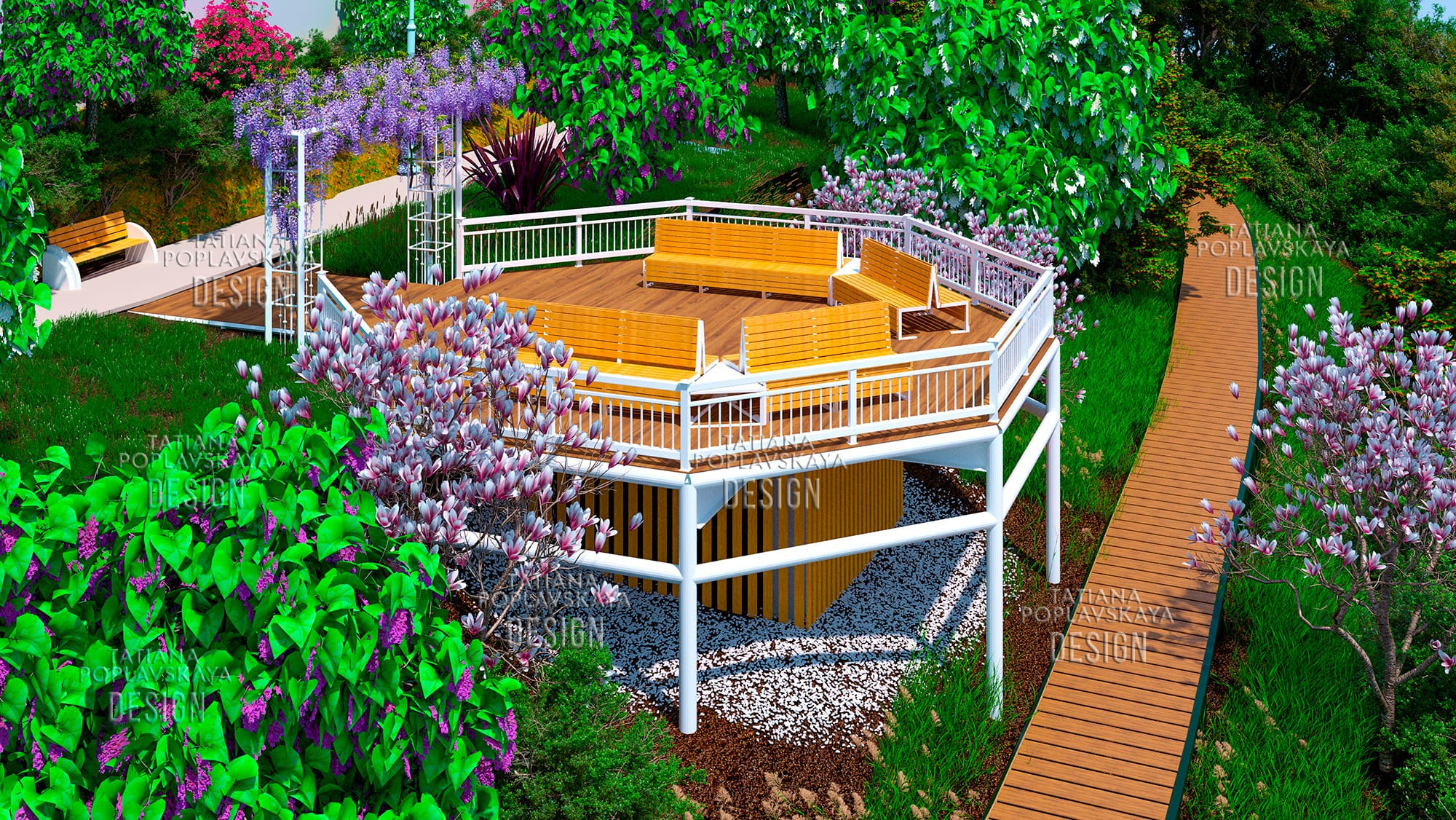 «Парящий остров» смотровая площадка парка 80-летия Краснодарского края. Интерьерный дизайнер в Сочи Поплавская Татьяна. Проектирование интерьеров и организация процесса ремонта