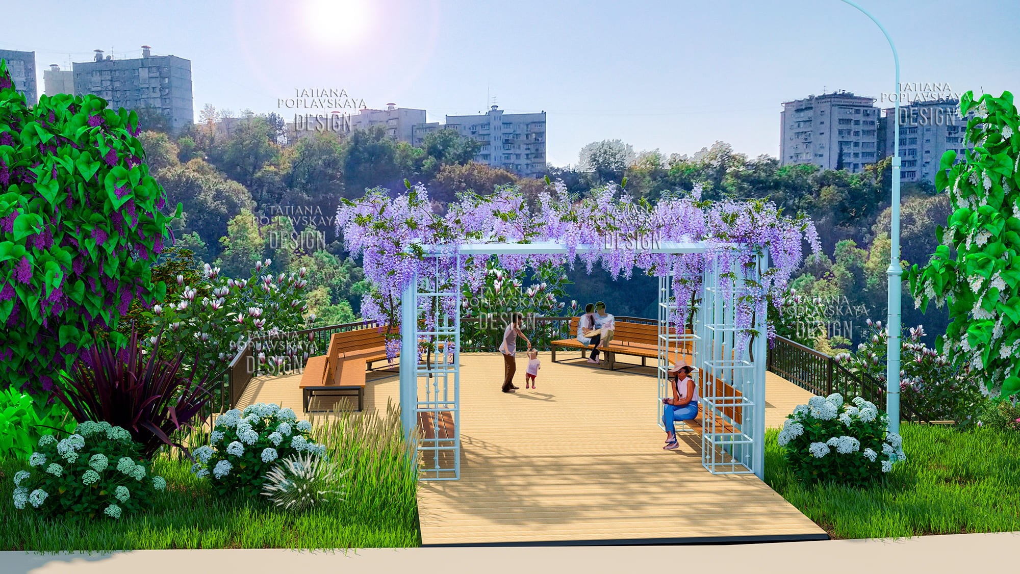 «Парящий остров» смотровая площадка парка 80-летия Краснодарского края. Интерьерный дизайнер в Сочи Поплавская Татьяна. Проектирование интерьеров и организация процесса ремонта