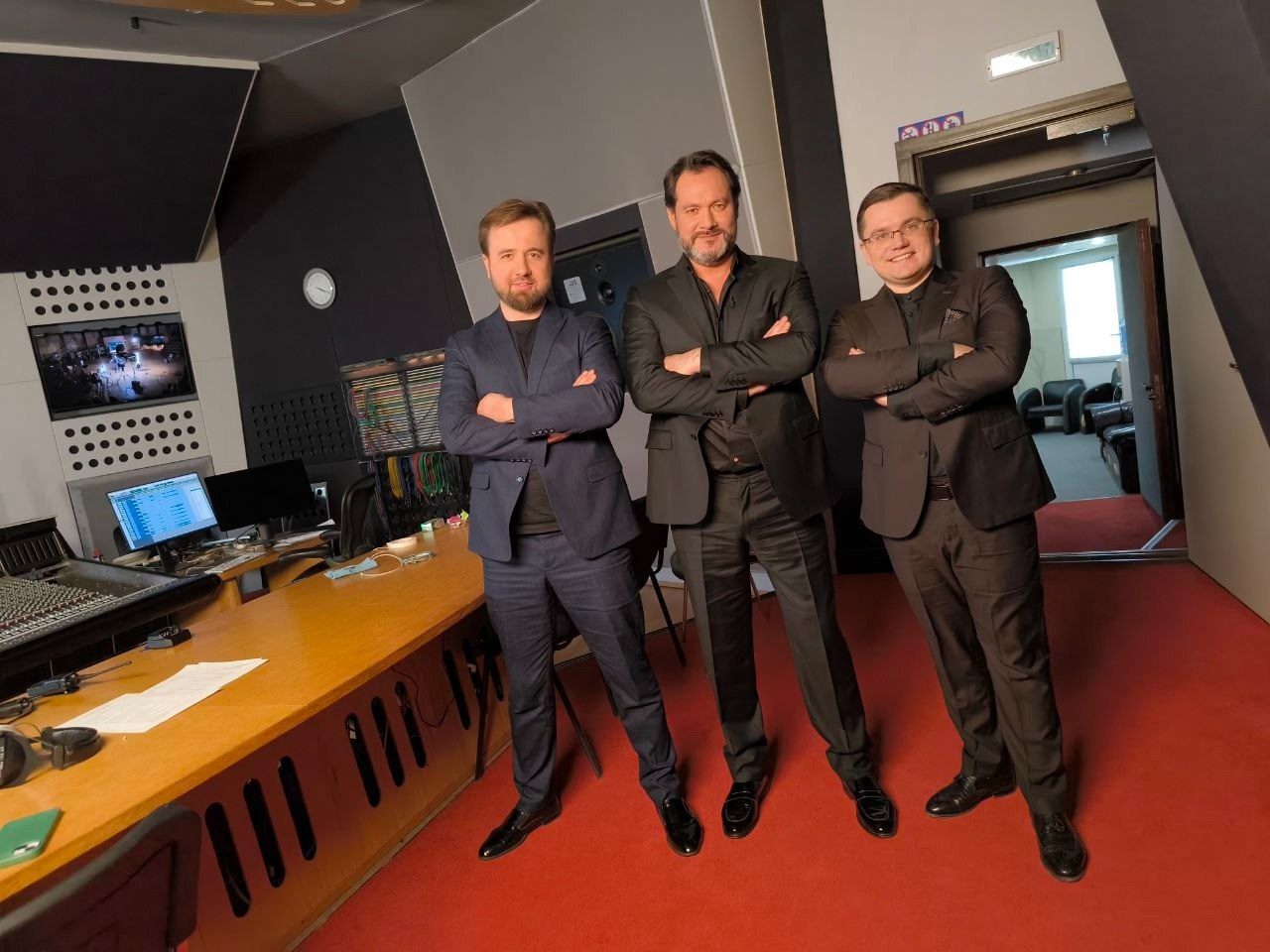 Запись военных песен с Ильдаром Абдразаковым на Тонстудии Мосфильма для Первого канала. Дмитрий Бородаев