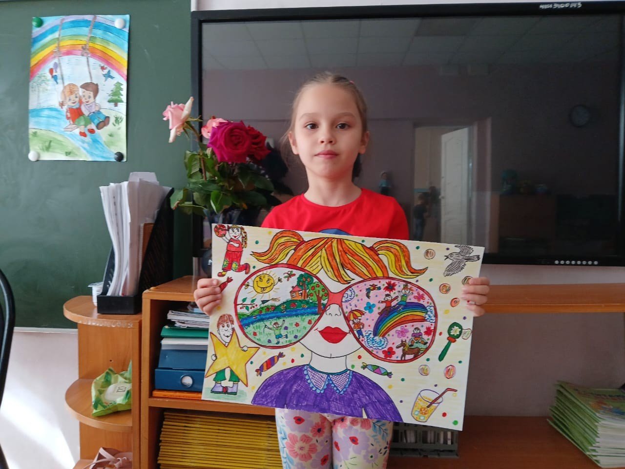 Наша воспитанница Ежкова Александра нарисовала иллюстрацию нашего проекта «Мир глазами детей». АНО «Центра социальных проектов «Путь в большой мир»