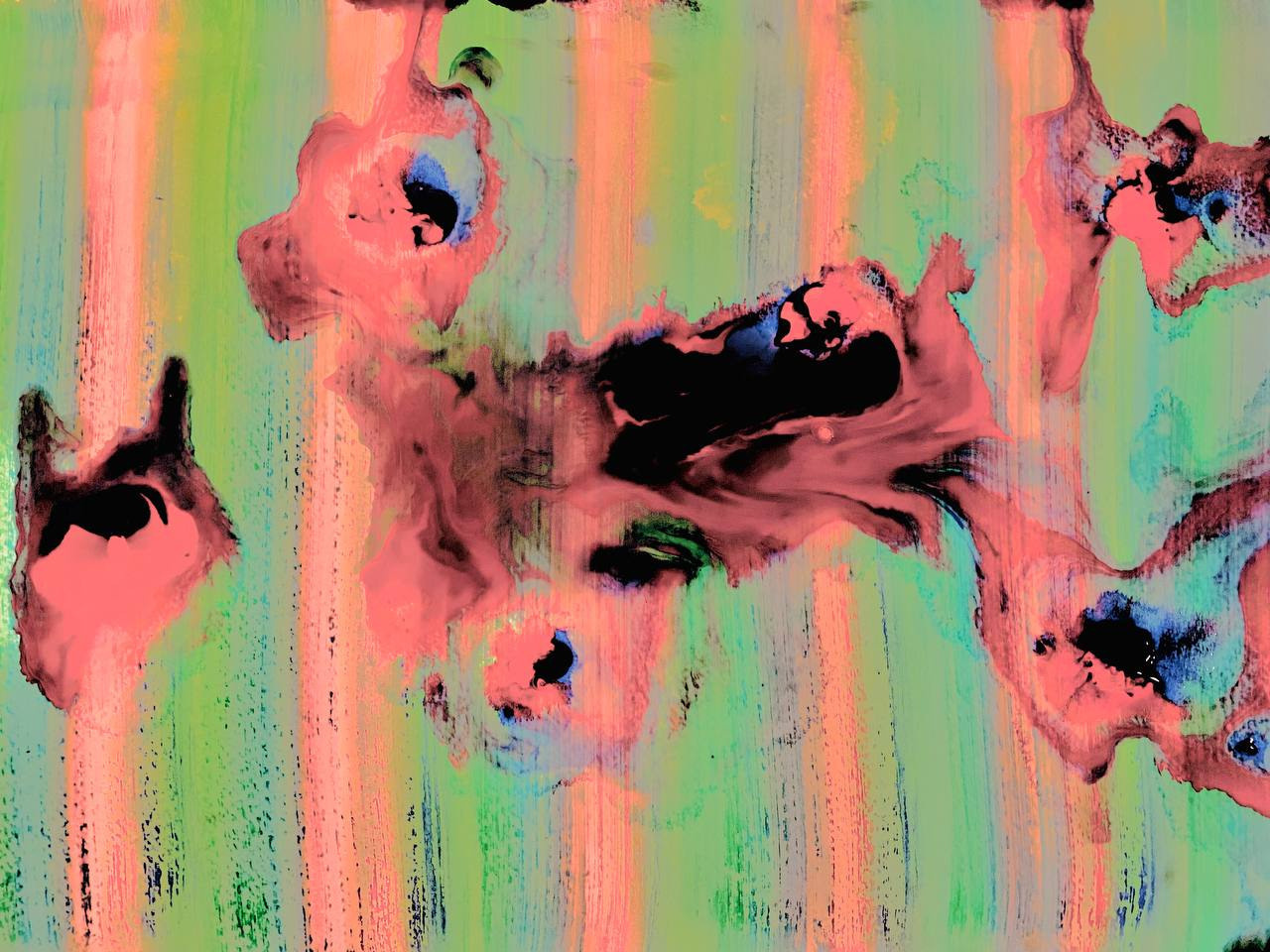 Выставка Bela Nusueva ''Неоновая геометрия'' в НИИ PARAZIT