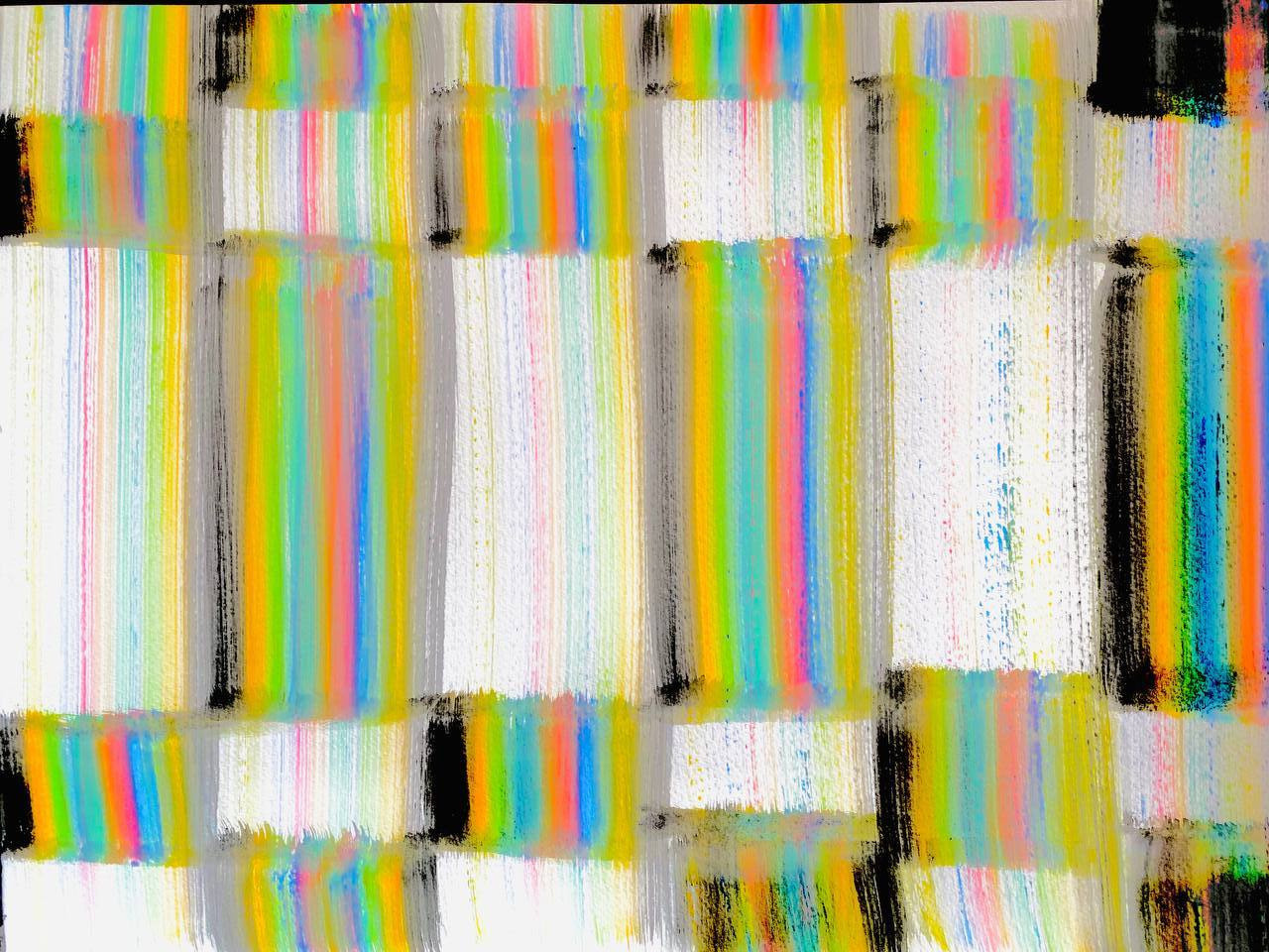 Выставка Bela Nusueva ''Неоновая геометрия'' в НИИ PARAZIT