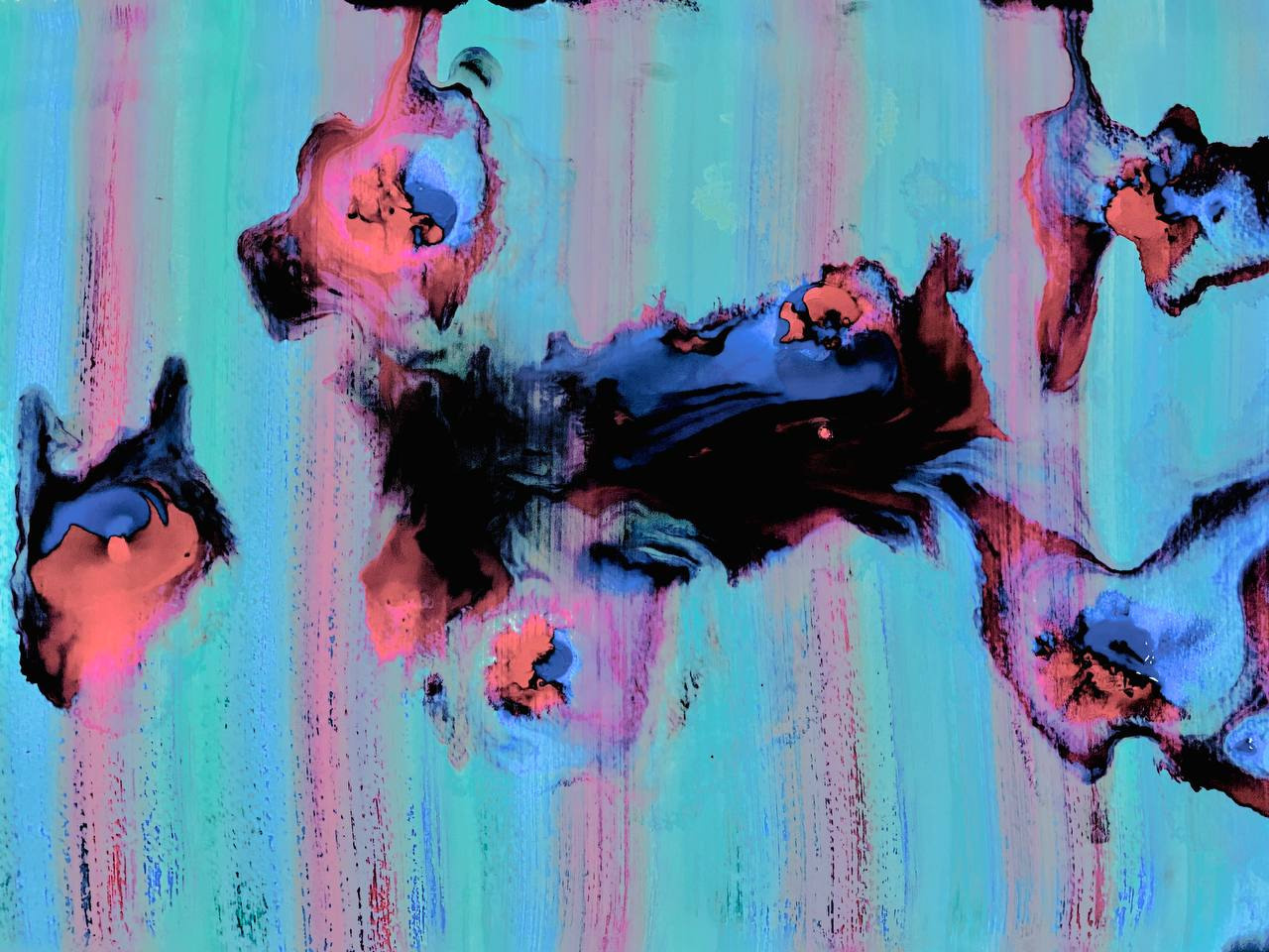 Выставка Bela Nusueva ''Неоновая геометрия'' в НИИ PARAZIT