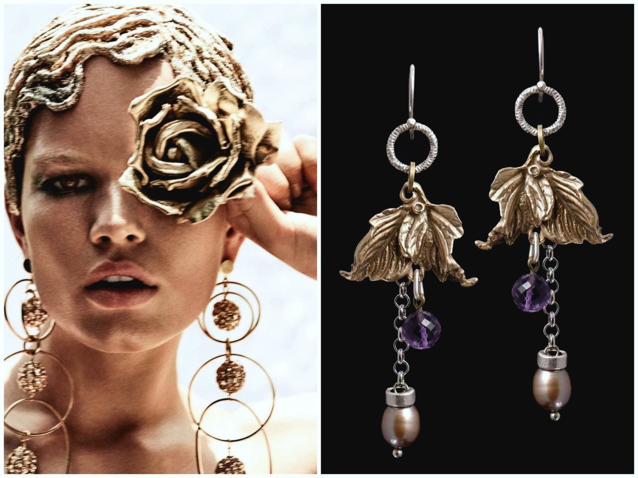 коллекция украшений в форме цветка