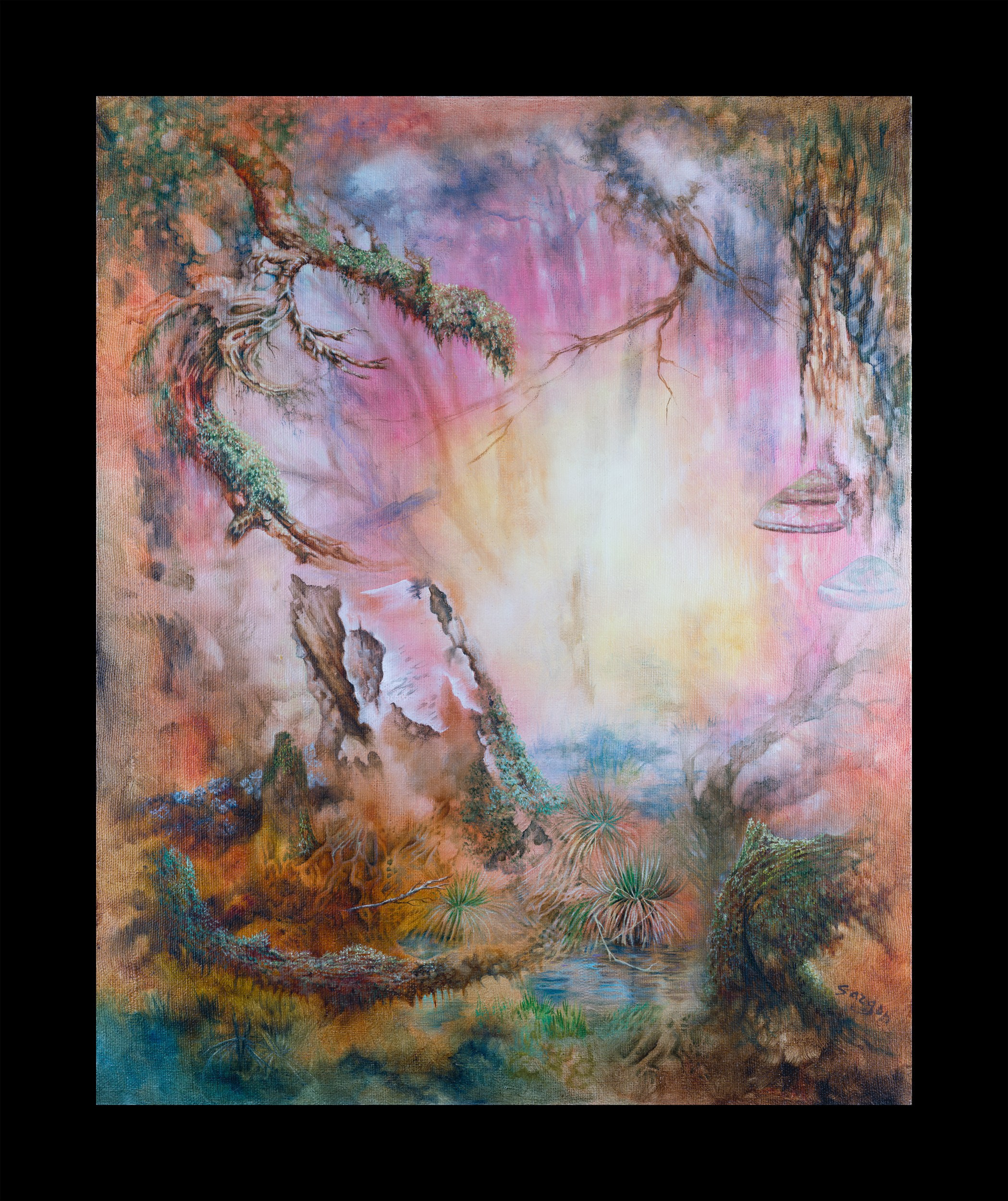 Художник Кира Саргон и ее картина «Болото», съемка от Koval Production ( Интерьерный фотограф Коваль Илья)