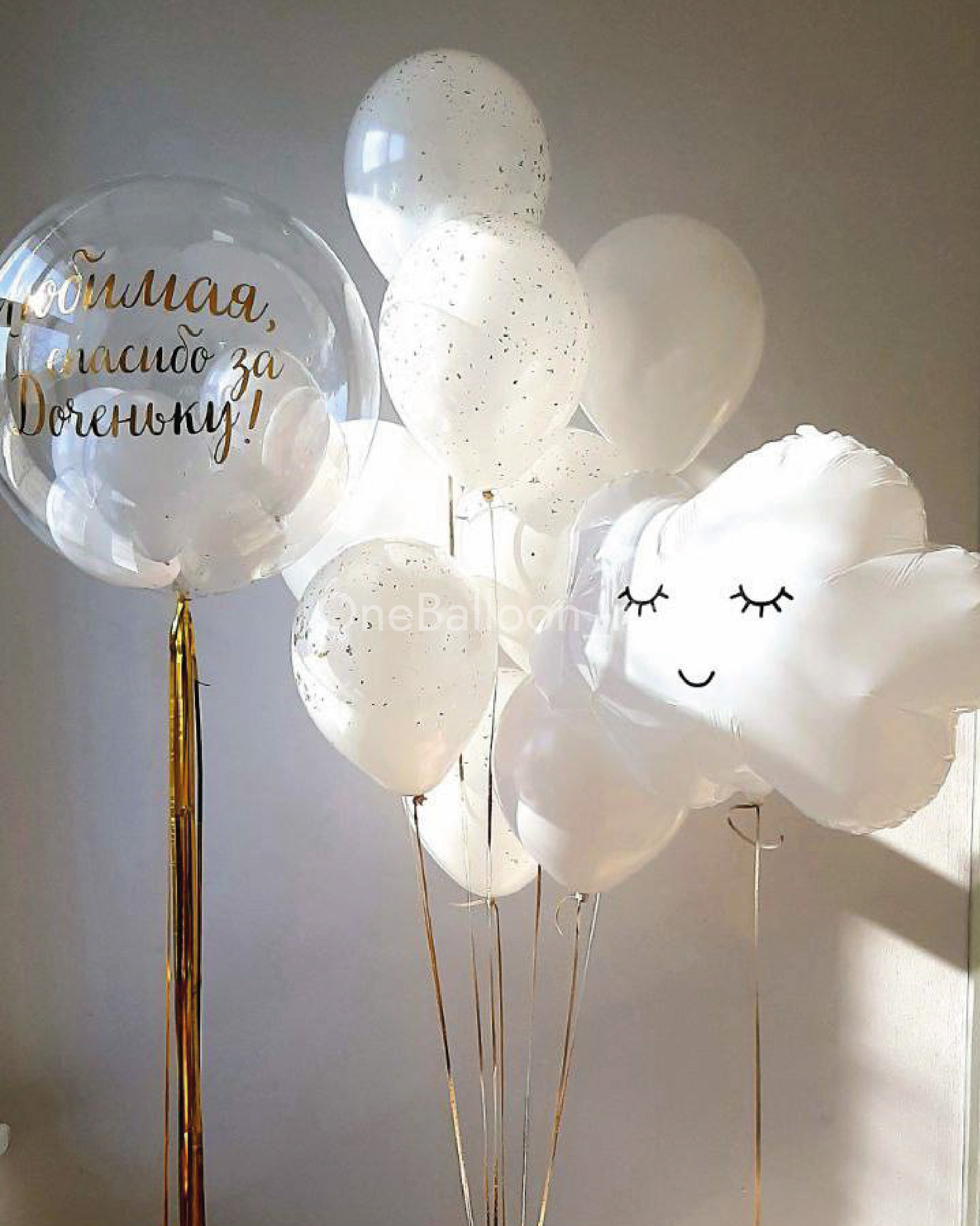 Шарики шары на выписку из роддома для девочек. One Balloon Воздушные и гелиевые шары Фотозоны Нижний Новгород