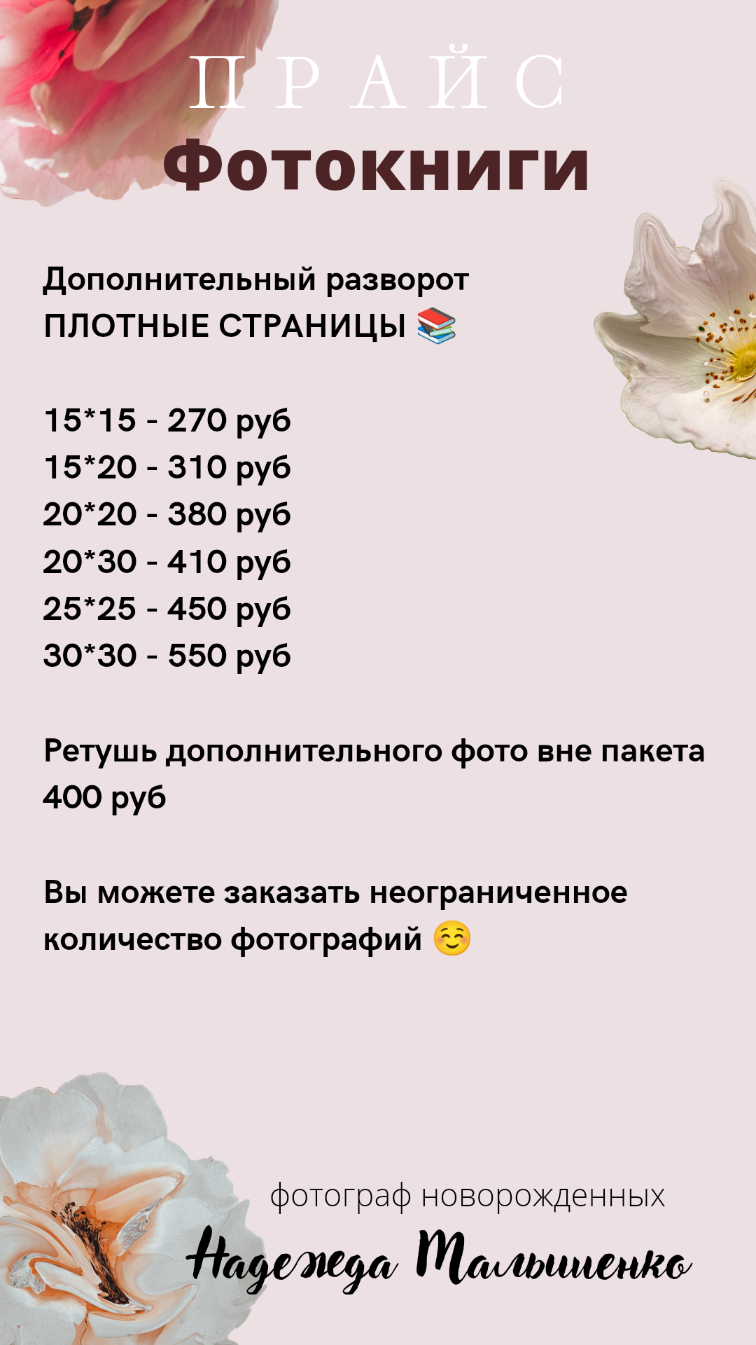 Фотокниги. Фотограф новорожденных Краснодар Малышенко Надежда