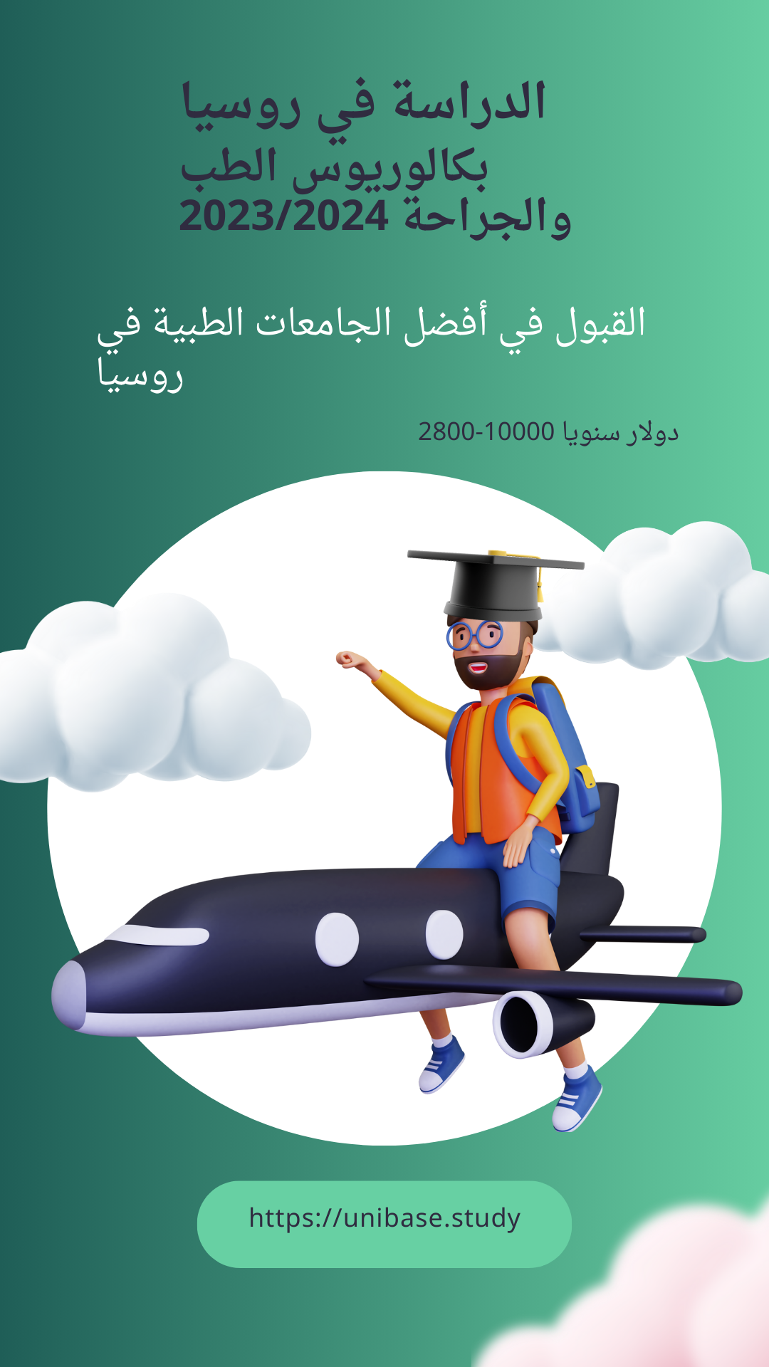 Обучение иностранных абитуриентов в России — Unibase. Таргетолог Кирилл Мольков, таргетирую по всему миру
