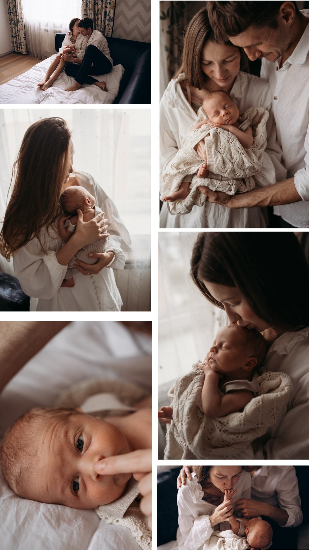 Фотограф Новорожденных в Москве. Семейные истории в стиле LIFE