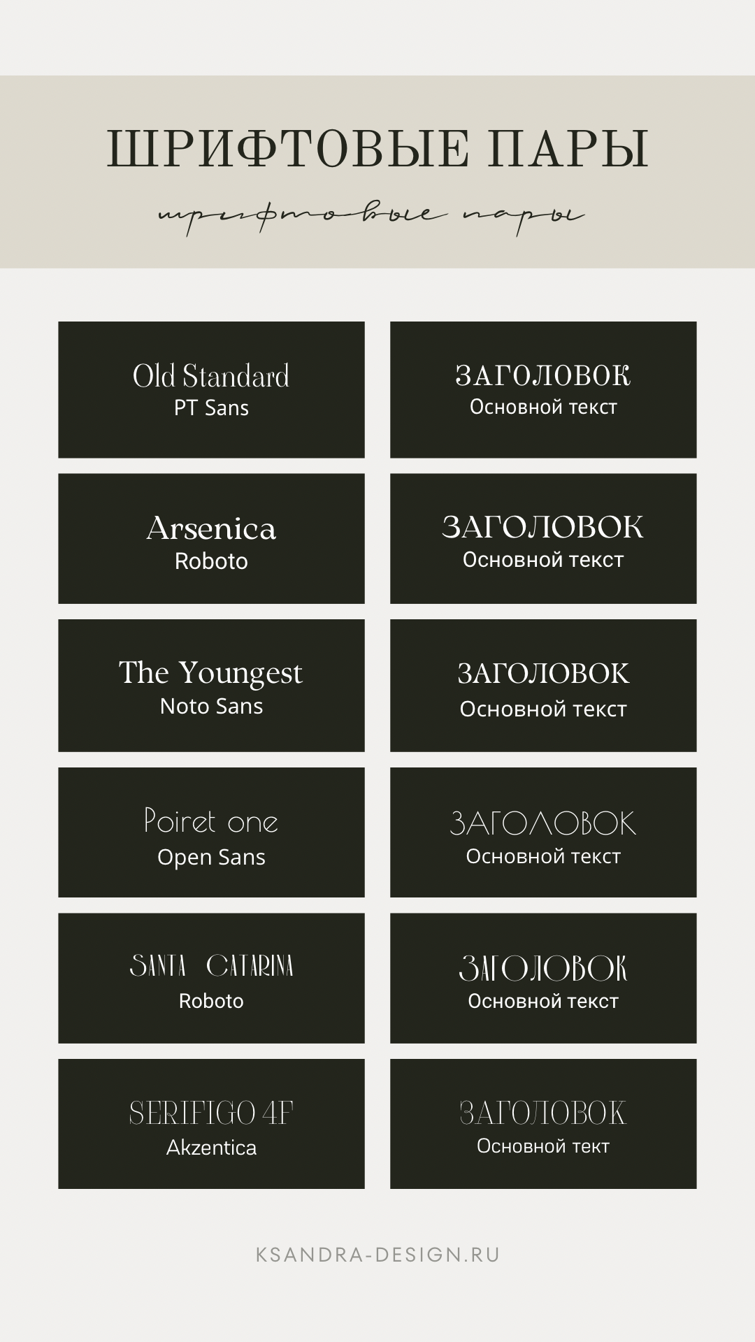 Типографика личного бренда