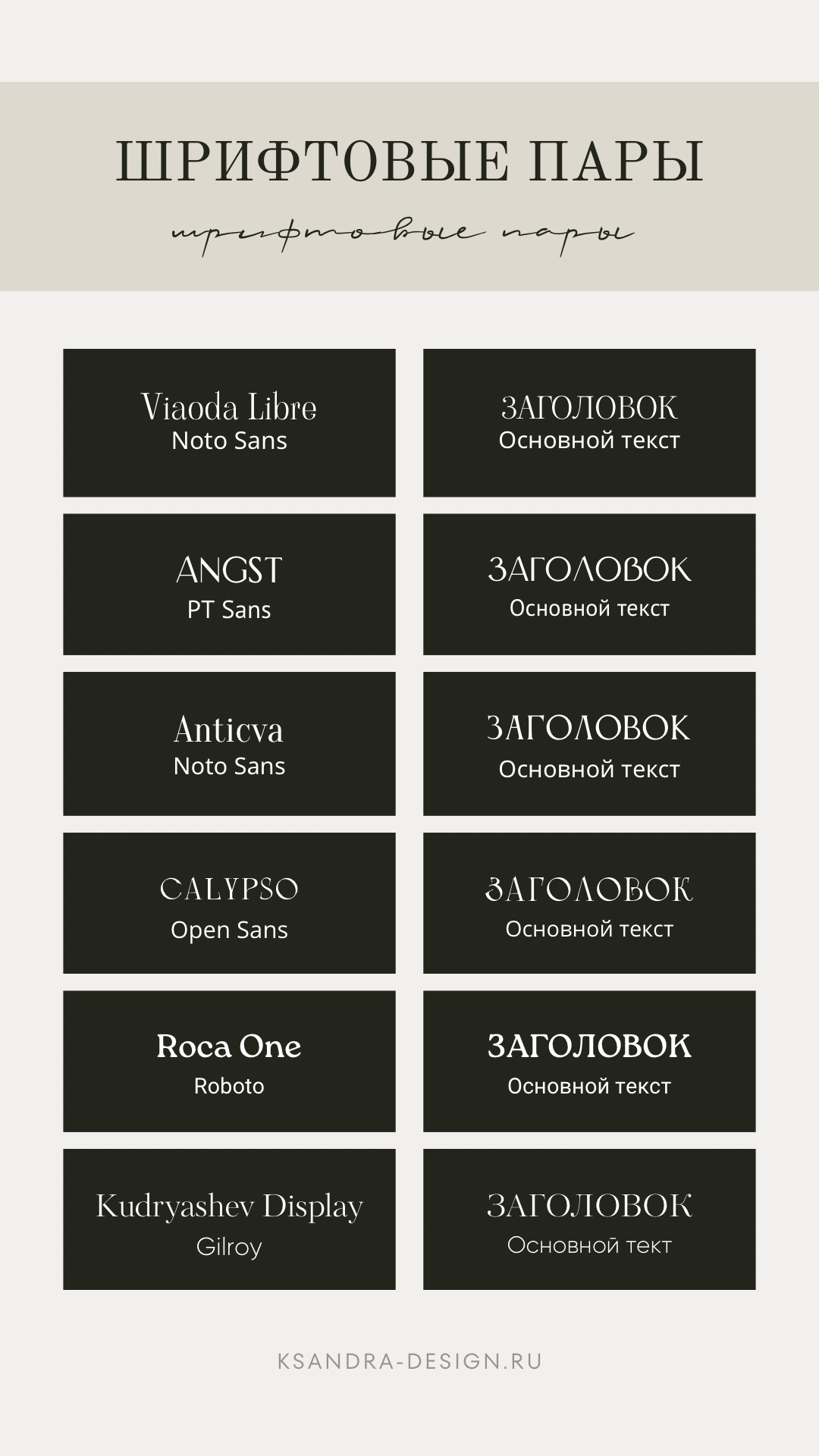 Типографика личного бренда