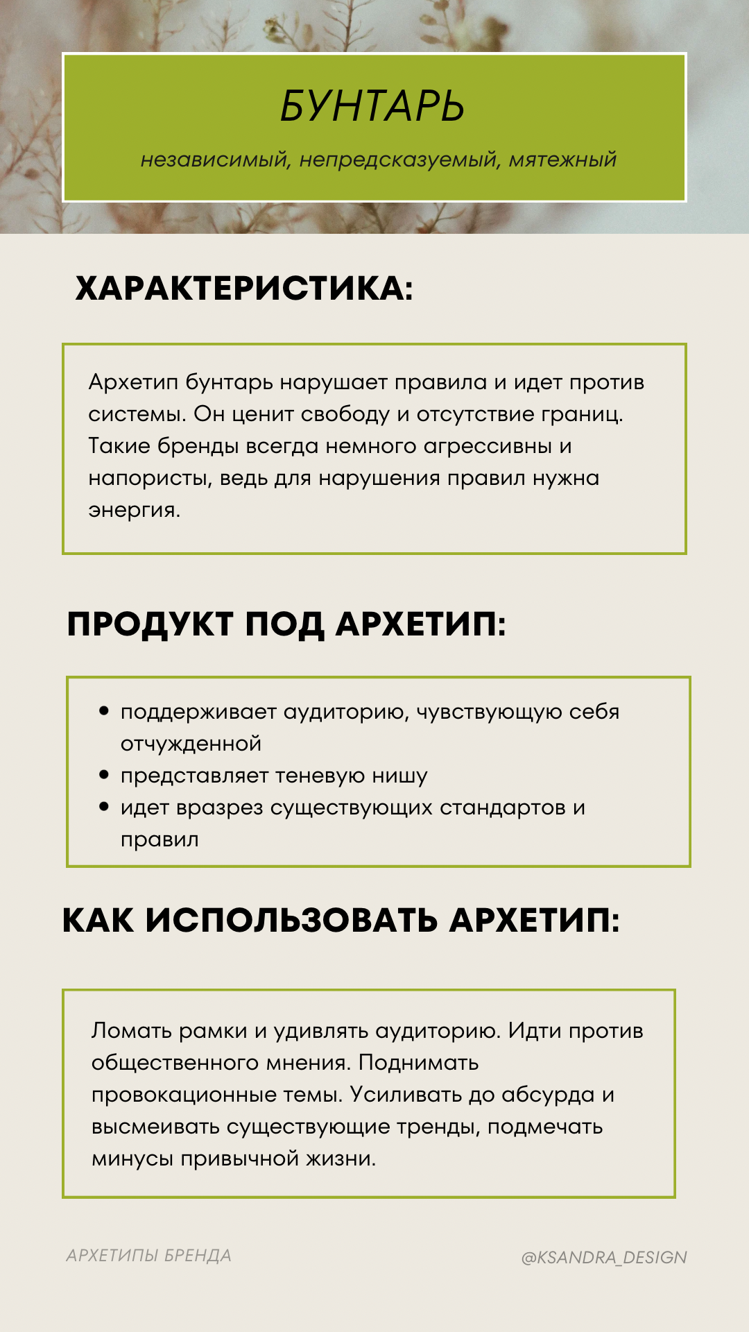 Типы Бренда. Как создать сильный бренд по архетипу?