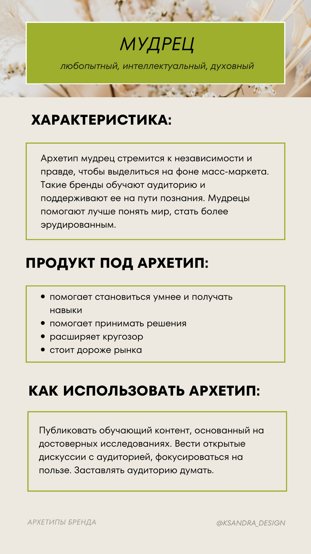 Типы Бренда. Как создать сильный бренд по архетипу?