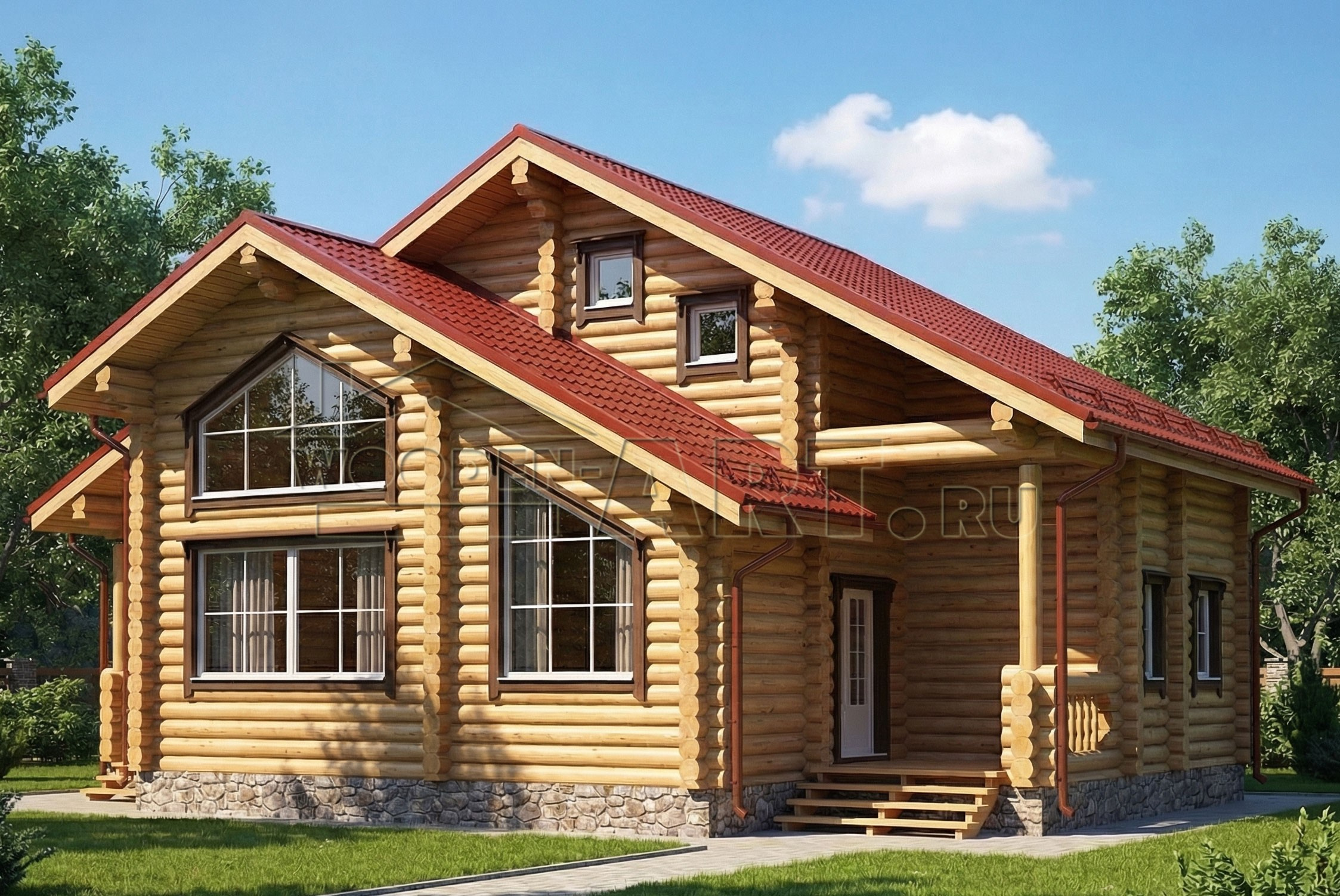 «Малые вяземы» 206 кв. м. Проекты деревянных домов. Архитектор Ольга Мальцева