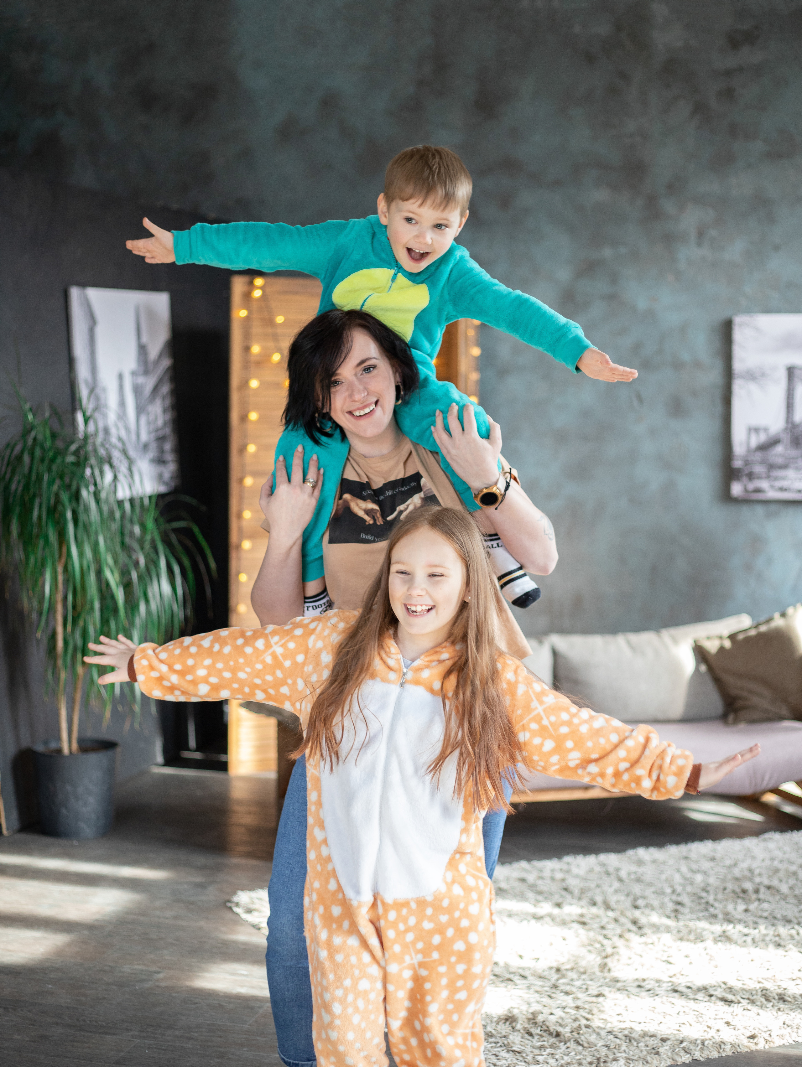 Милая семейная фотосессия в студии Минск