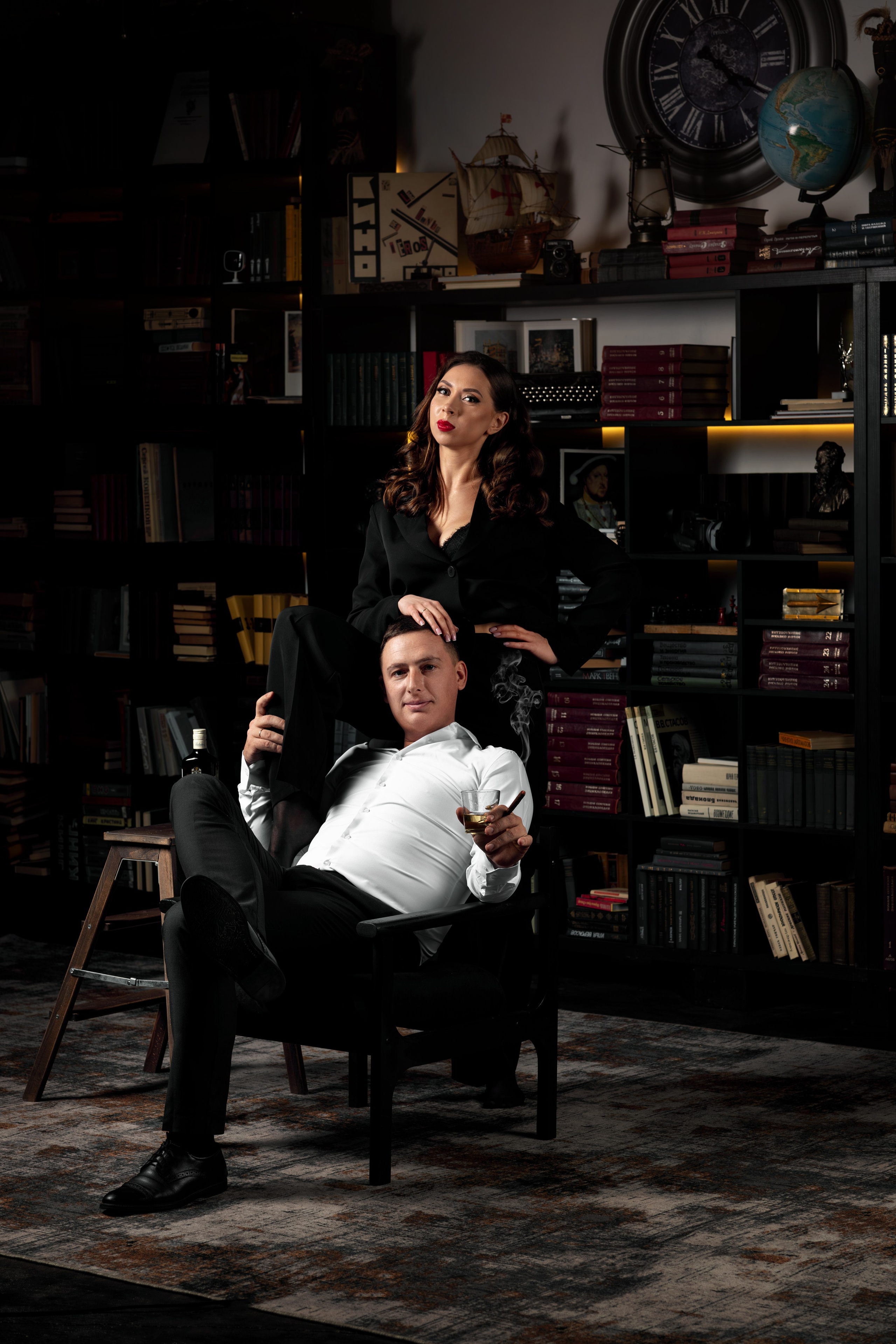 Семейная пара на фотосессии