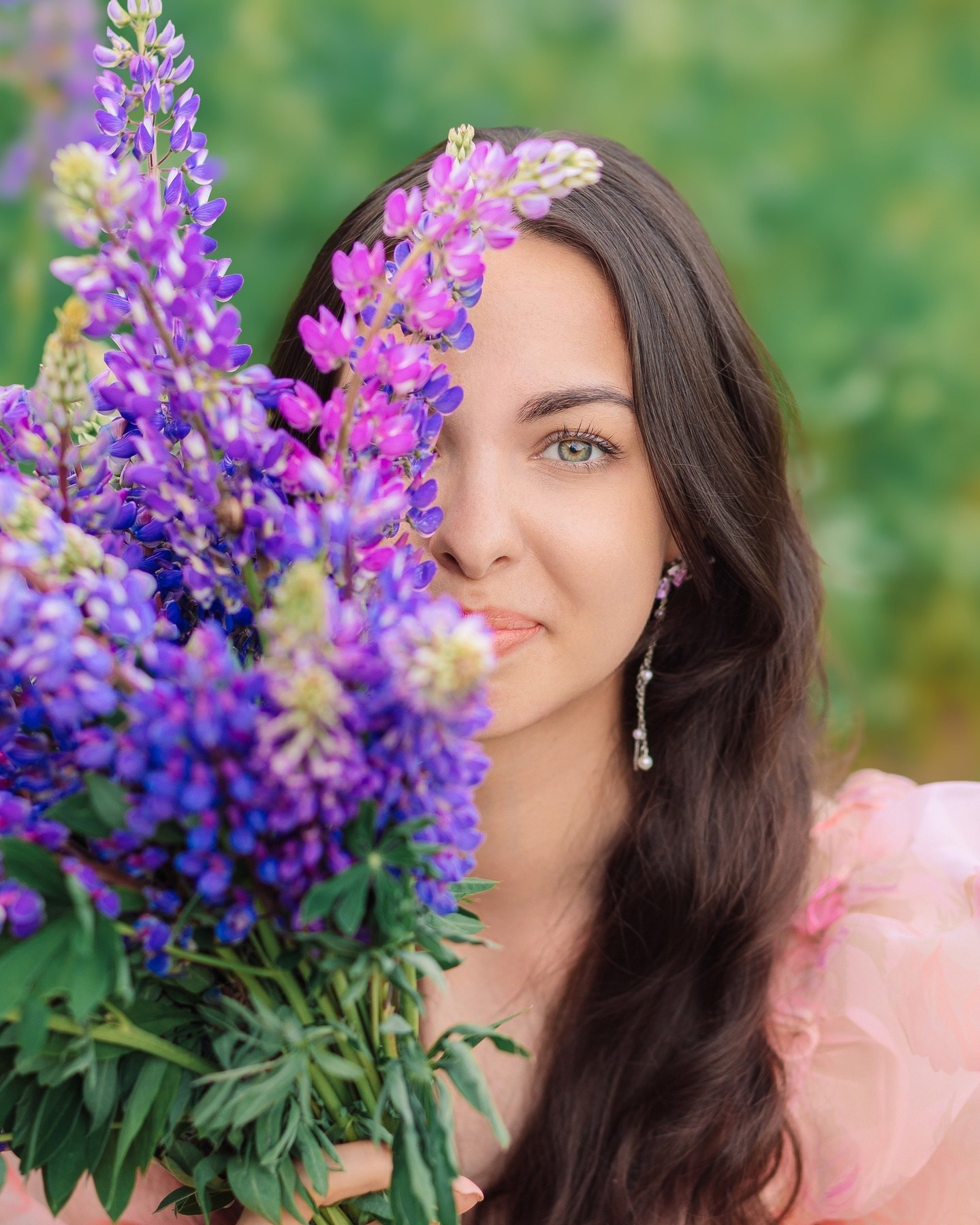 Фотосессия с люпинами в студии фотодень. Фотограф в Санкт-Петербурге, Анна Скворцова