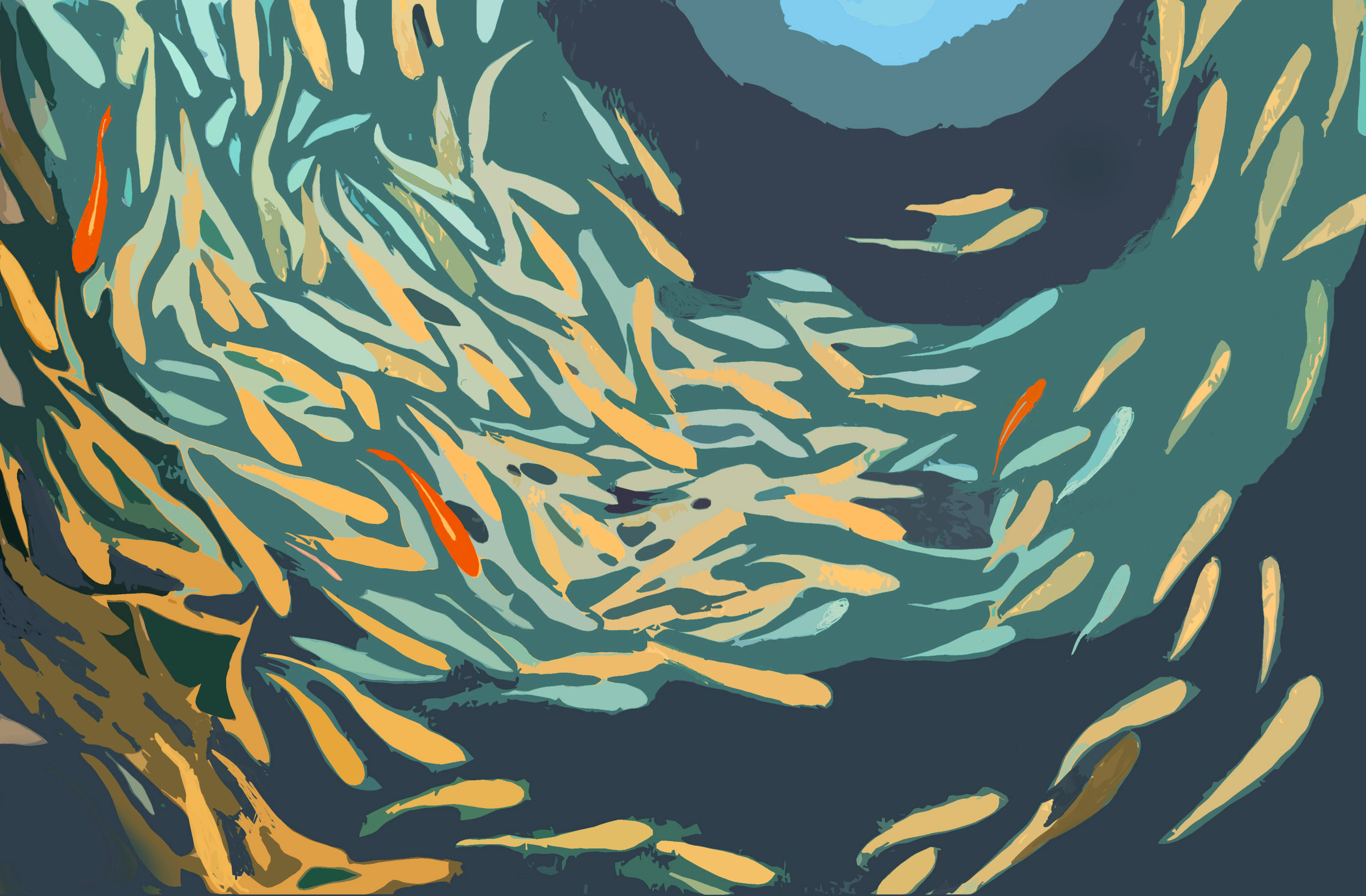 Murals. Interior designer Nataliia Iksanova