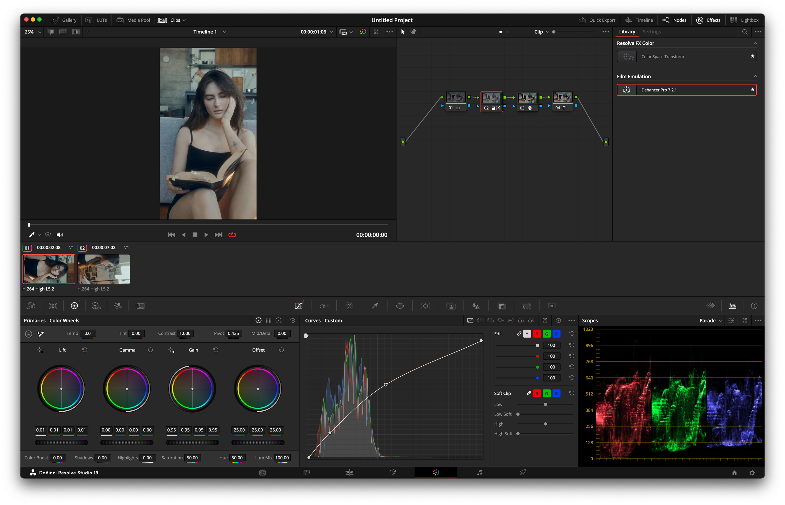 Курс по профессиональной обработке видео в DaVinci Resolve 19